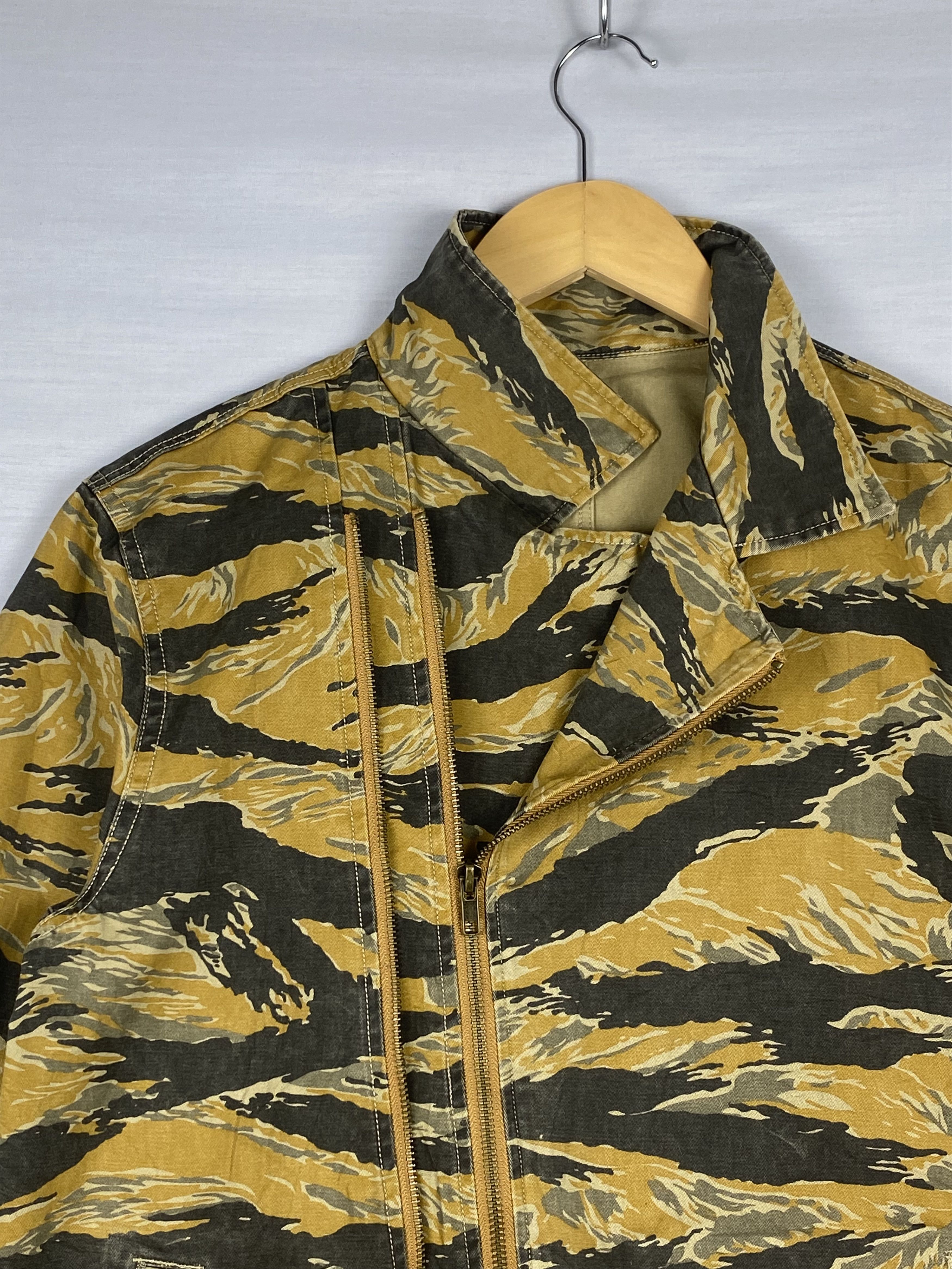 Japanese Brand Vintage Yevs Camo Double Zip Up Jacket Size US M / EU 48-50 / 2 - 4 Thumbnail