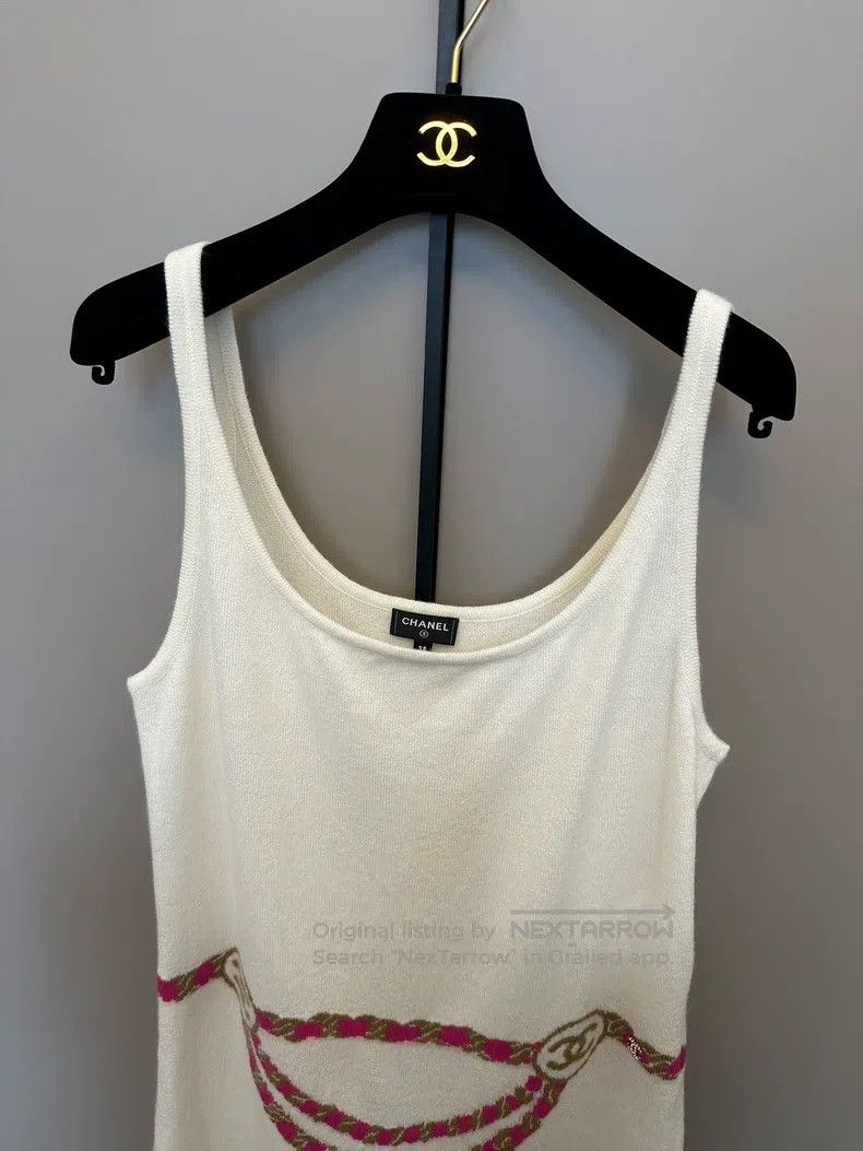 Chanel Chanel 23N chain belt cashmere knitted dress Size XS / US 0-2 / IT 36-38 - 4 Thumbnail