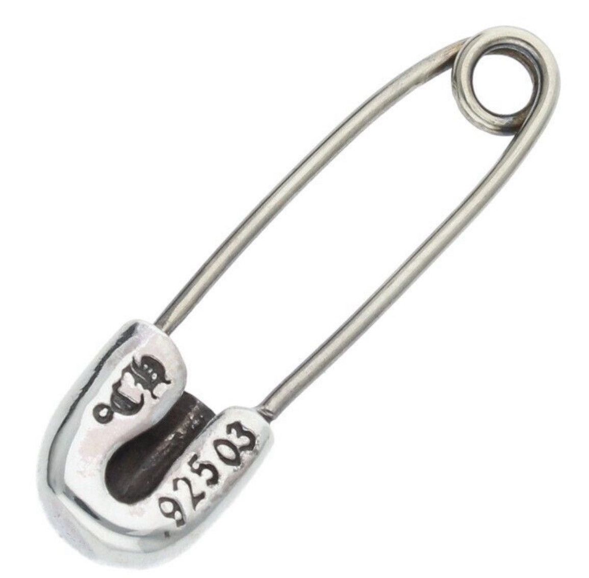 Chrome Hearts Chrome Hearts Safety Pin Diamond Silver Necklace Size ONE SIZE - 2 Thumbnail