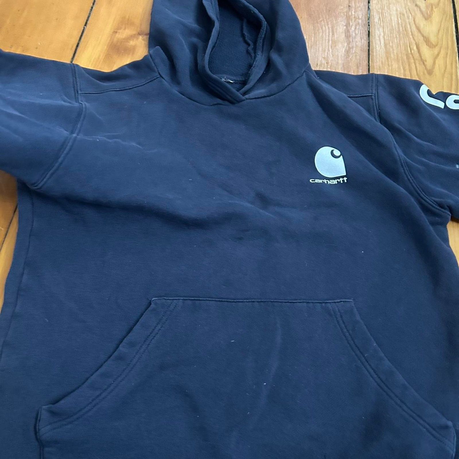 Carhartt Navy carhartt hoodie with white Size S / US 4 / IT 40 - 5 Thumbnail
