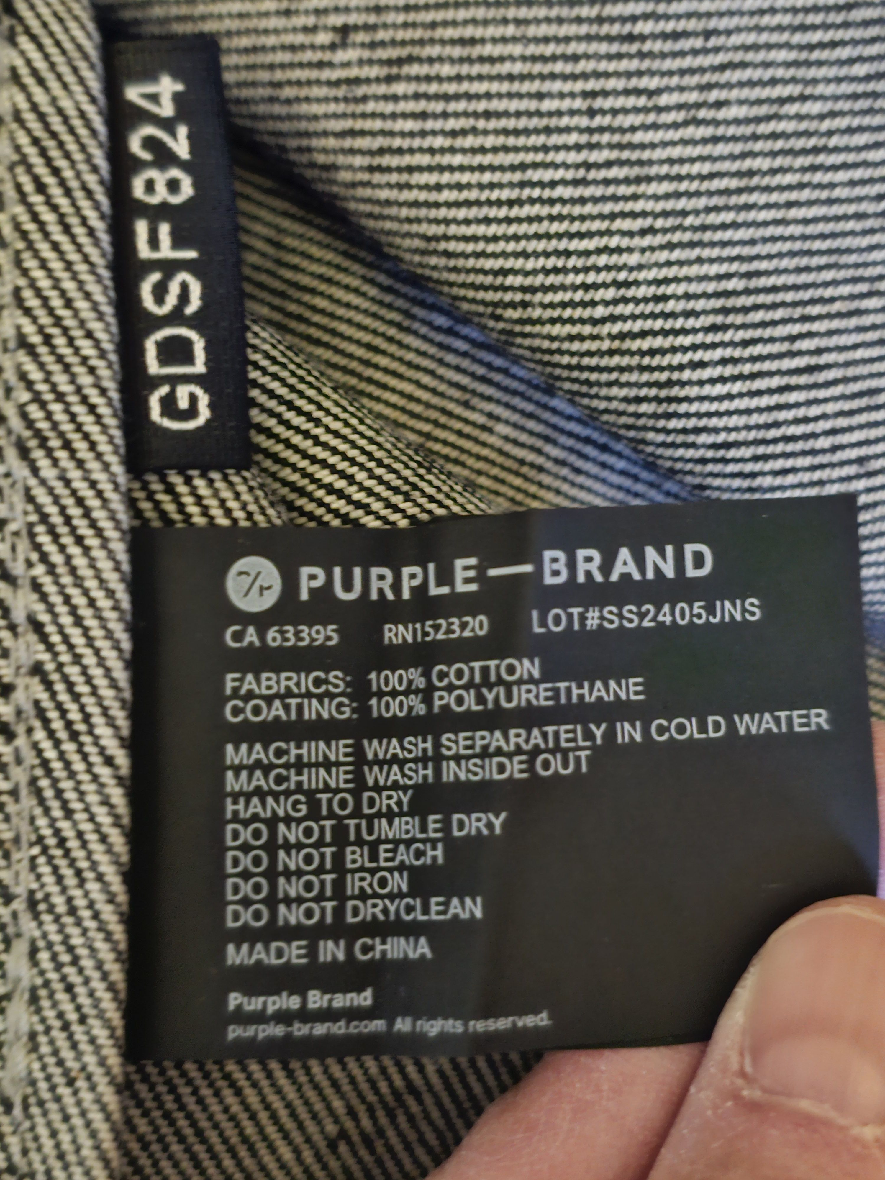 Purple Brand Purple Mens oversized Buttondown Long-sleeve Shirt Size US M / EU 48-50 / 2 - 15 Thumbnail