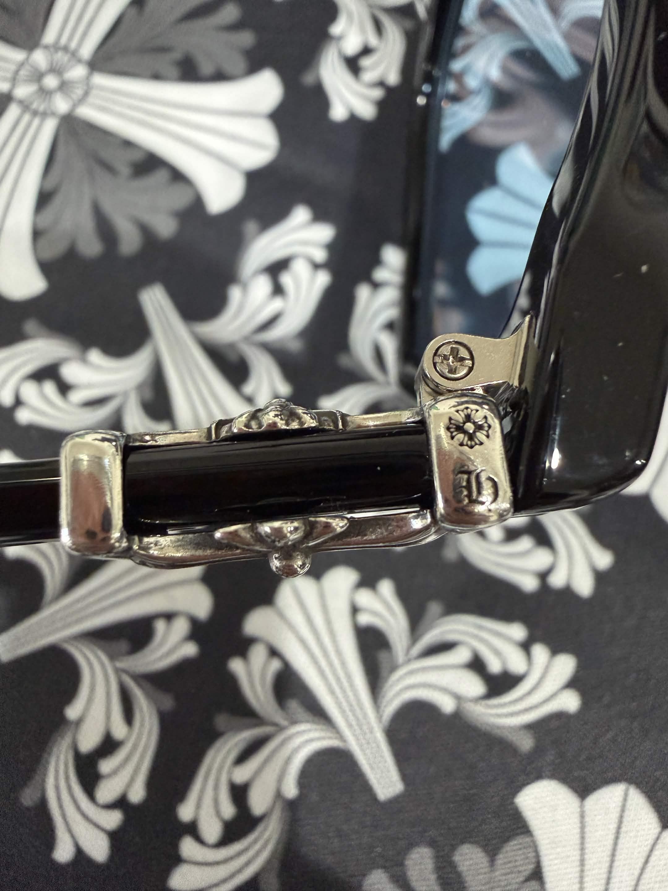 Chrome Hearts Cox Ucker Silver Eye Glasses Frame Sunglasses Size ONE SIZE - 5 Thumbnail