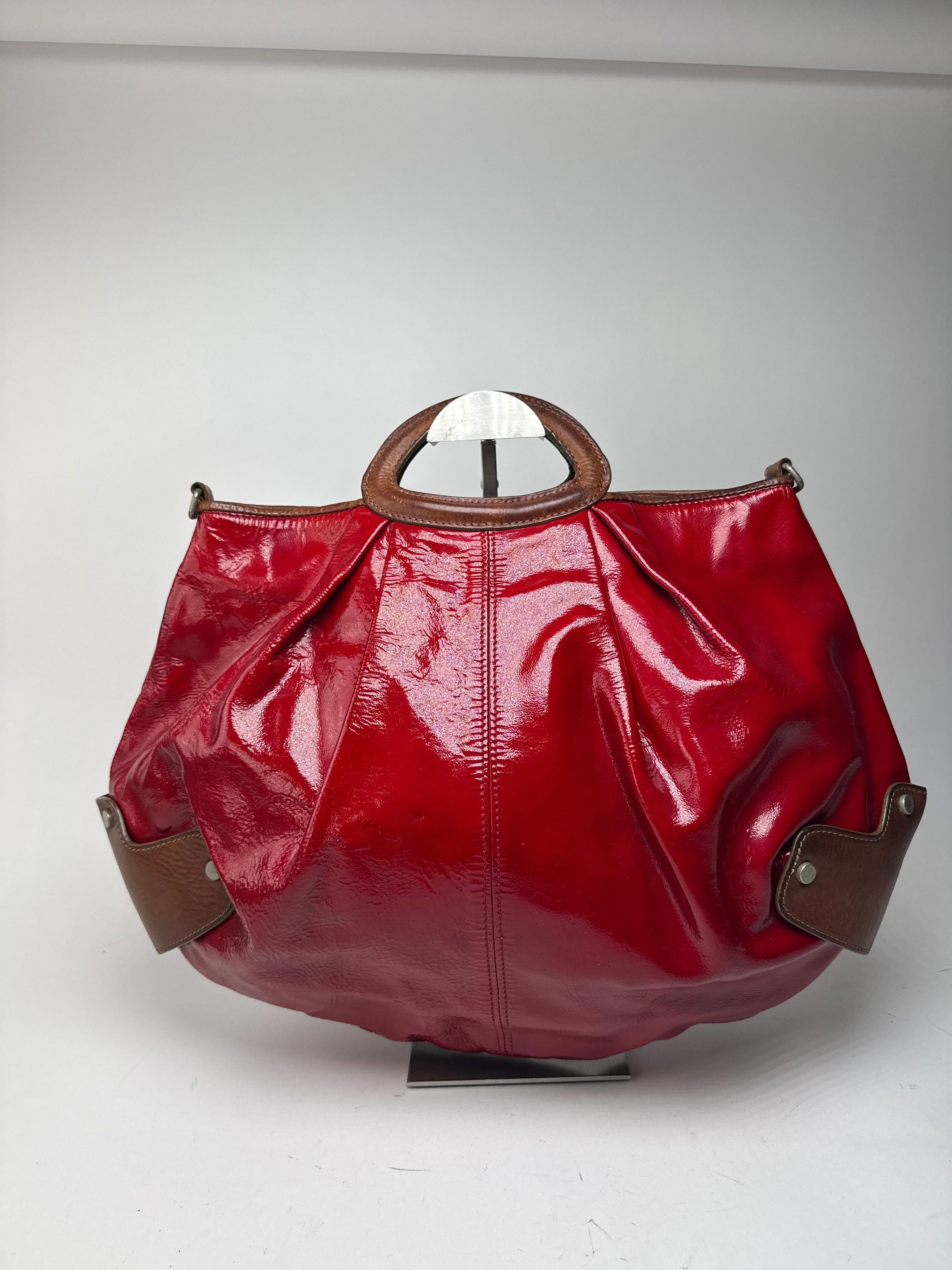 Marni Vintage Patent Leather Bag red Brown Size ONE SIZE - 1 Thumbnail