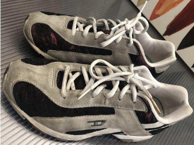 Diesel Diesel | Krypton Grey Suede Red Velvet Sneakers 8.5 US VGC Size US 8.5 / IT 38.5 - 1 Thumbnail
