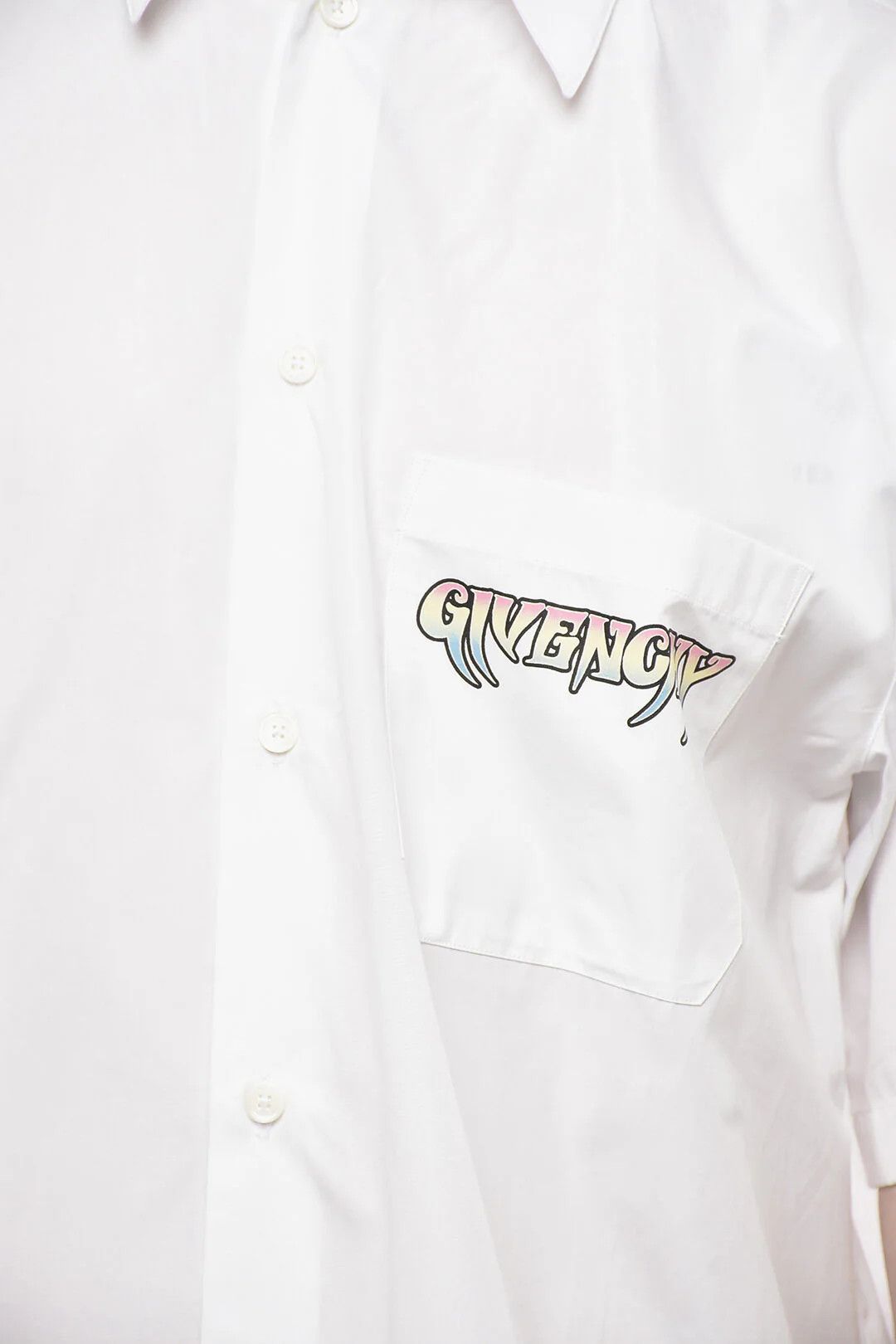 Givenchy og1mm0326 Cotton Bowling Shirt in White Size US S / EU 44-46 / 1 - 3 Thumbnail