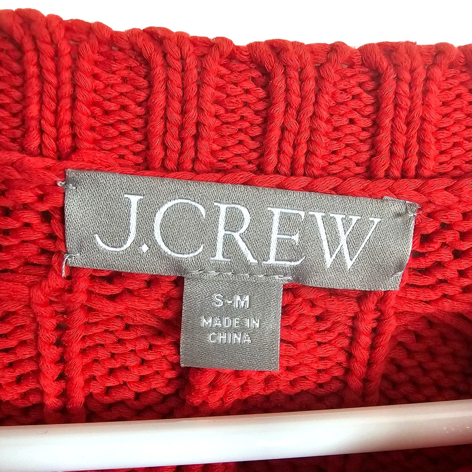 J.Crew J Crew Womens Cable Knit Side Slit Sweater Classic Holiday Size S / US 4 / IT 40 - 8 Thumbnail