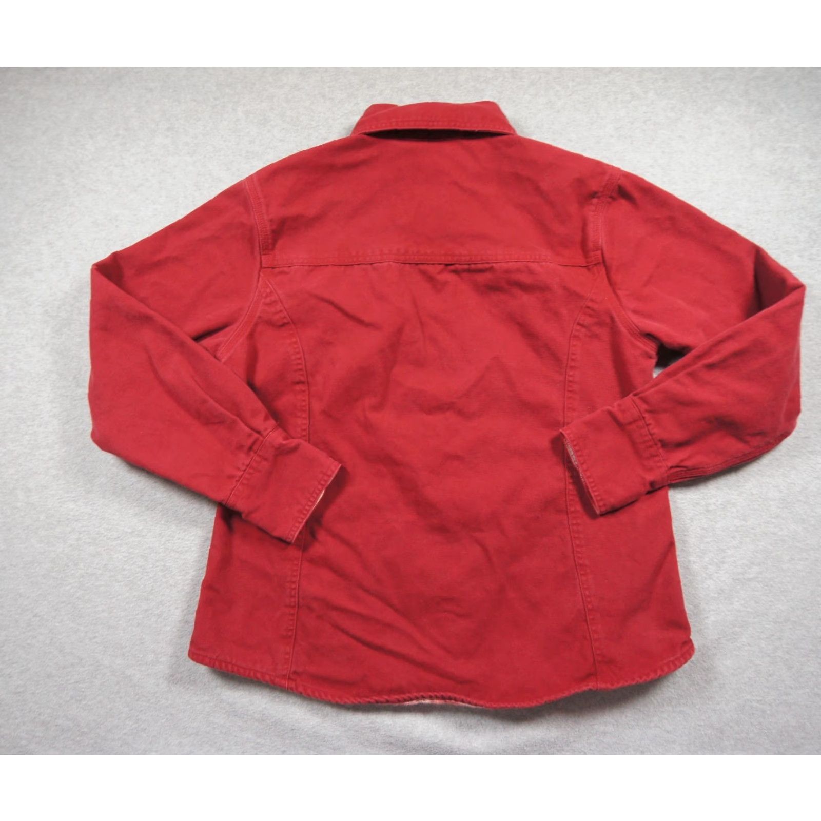 Carhartt VINTAGE Carhartt Shirt Womens Medium Red Canvas Button Down Snap Flannel Lined Ladies Size M / US 6-8 / IT 42-44 - 6 Thumbnail