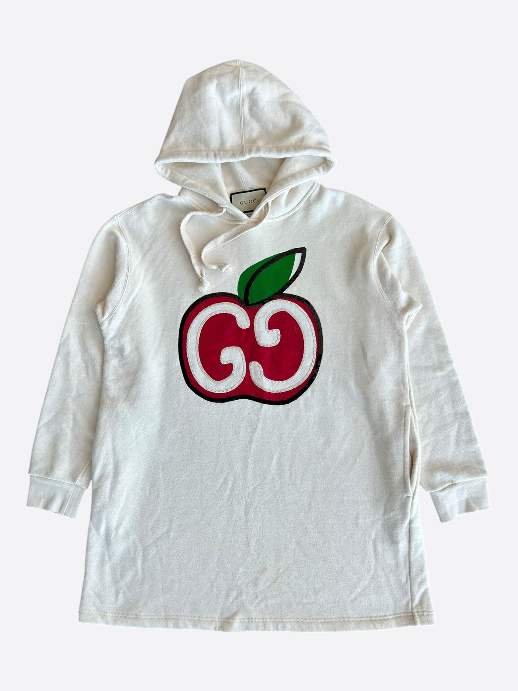 Gucci Gucci Cream Sequin Apple Logo Hooded Dress Size XS / US 0-2 / IT 36-38 - 1 Thumbnail
