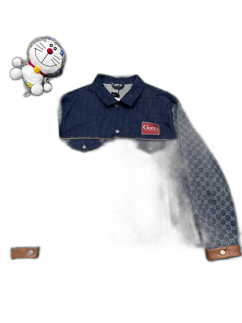 Gucci Gucci Denim Jacket with Monogram Print-2506 Size US XXL / EU 58 / 5 - 1 Thumbnail