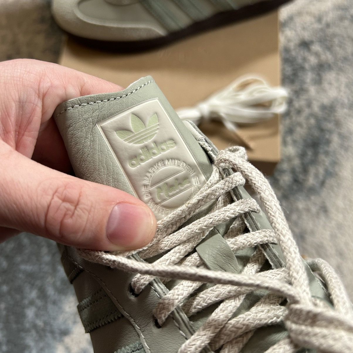 Adidas Samba OG suede MAHA Half Green Silver Matcha Jade Off White Size US 8 / IT 38 - 6 Thumbnail