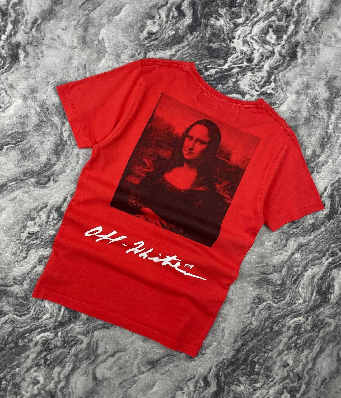 Off-White Off-White Slim Fit Monalisa Graphic Print T Shirt Men Size US S / EU 44-46 / 1 - 1 Thumbnail