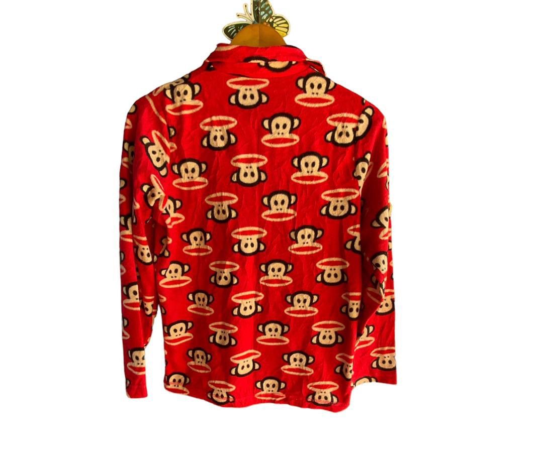 Japanese Brand Paul Prank Button Ups Fleece Overprint Size M / US 6-8 / IT 42-44 - 2 Thumbnail