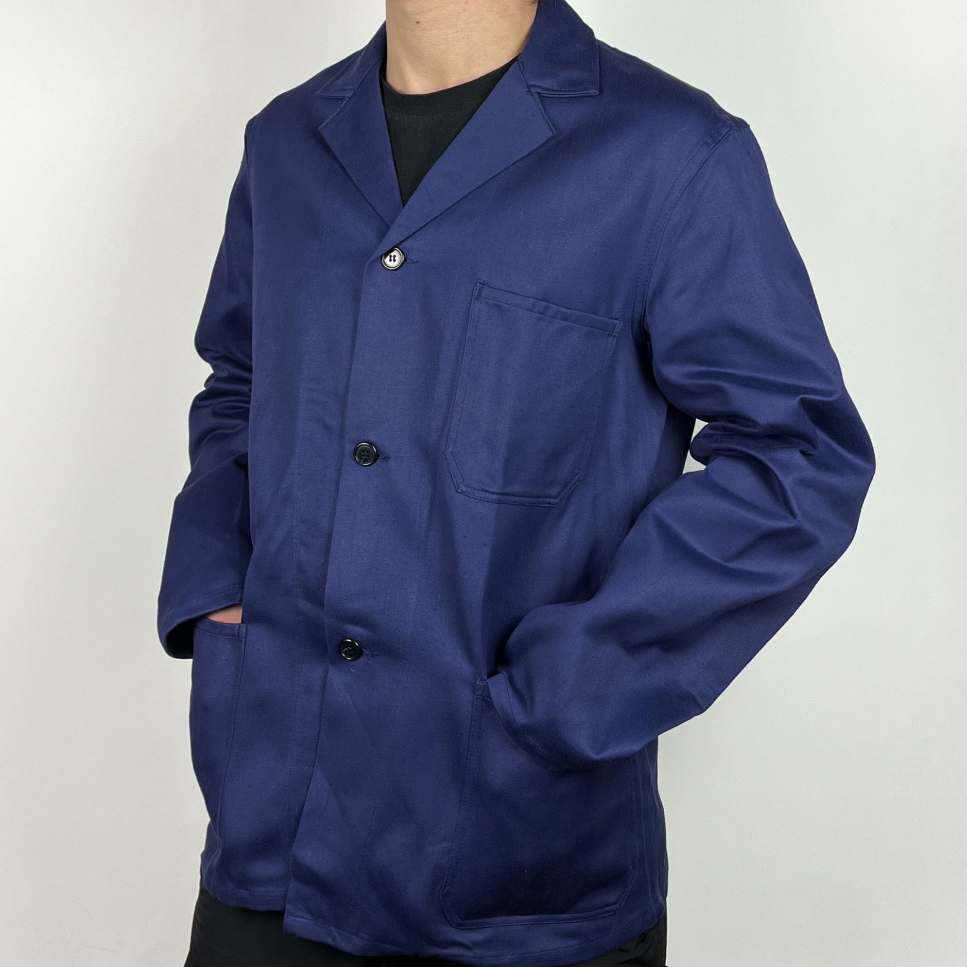 Le Laboureur Vintage French Sanfor 3-Pocket Work Jacket 80’s Size US M / EU 48-50 / 2 - 2 Thumbnail