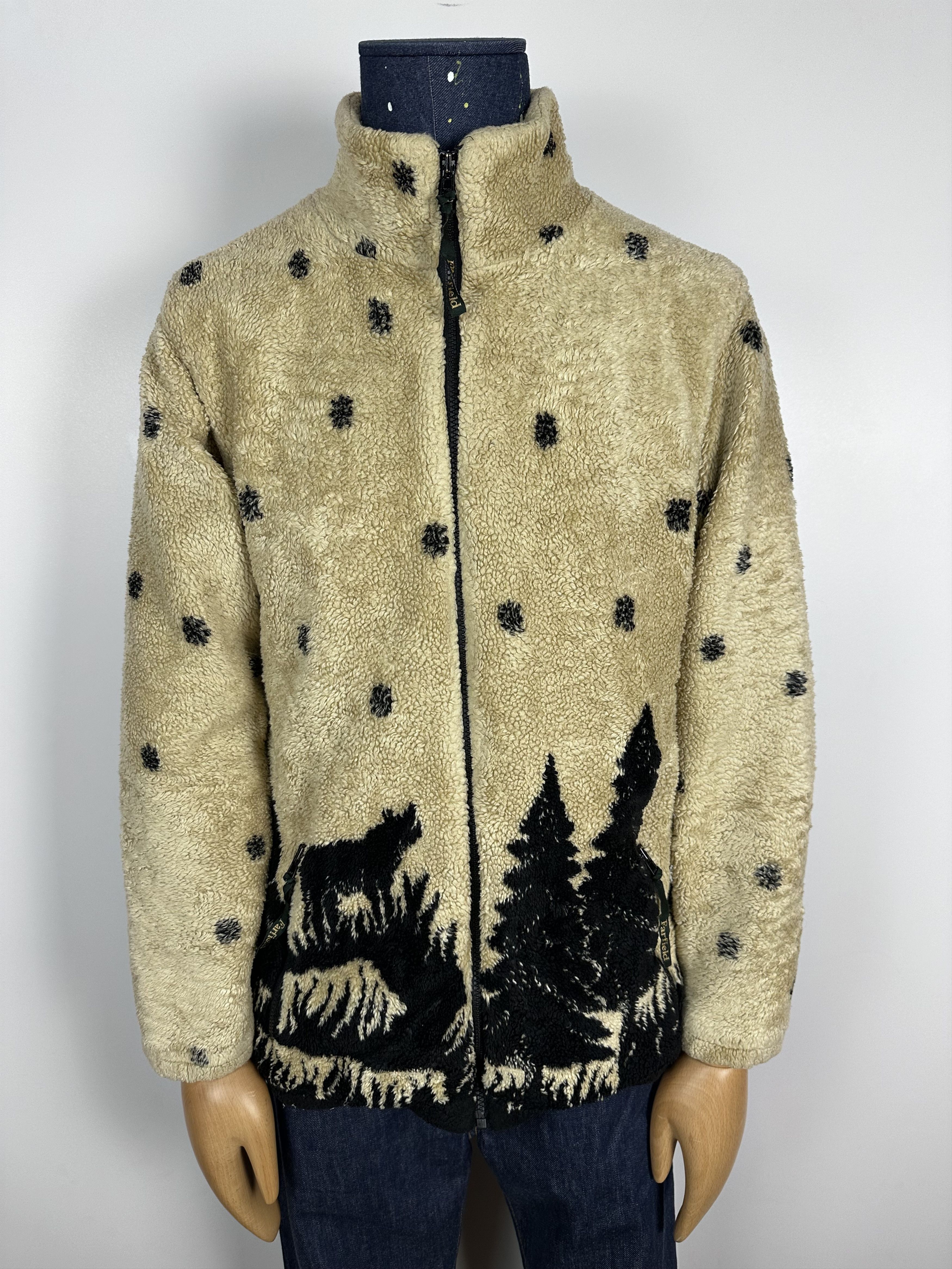 Vintage Vintage Wolf Forest Fleece Jacket Nature Print Mens Size M Size US M / EU 48-50 / 2 - 2 Thumbnail