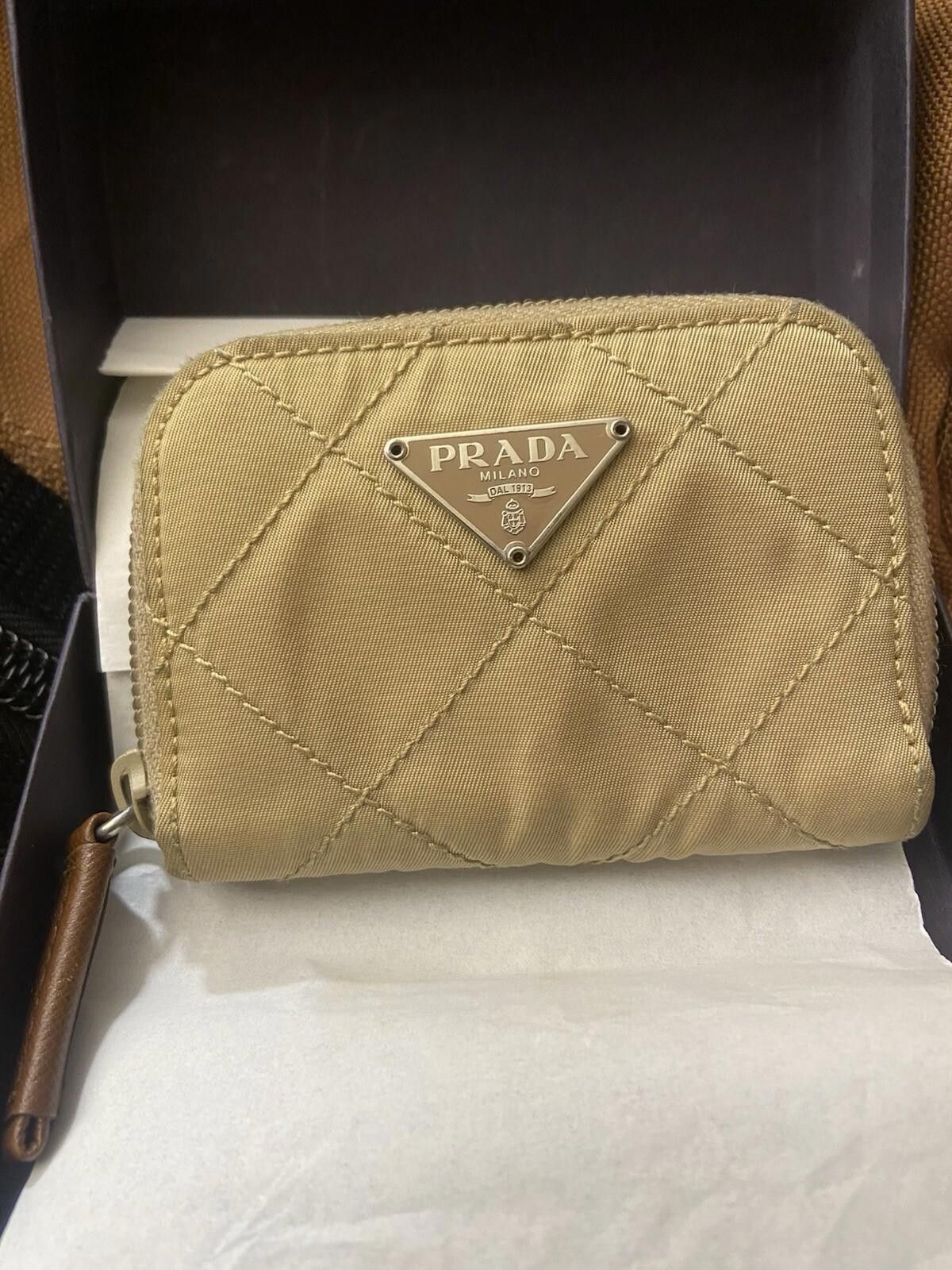 Prada Prada Tessuto quilted nylon saffiano keychain case, card/box Size ONE SIZE - 2 Thumbnail