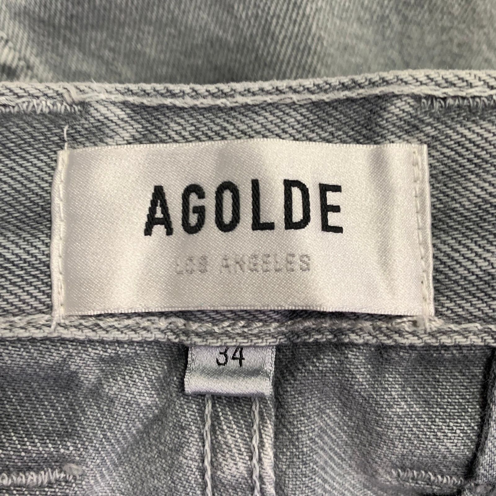Agolde AGOLDE Size 34 Rex Grey Cotton Denim Cargo Shorts Size US 34 / EU 50 - 4 Thumbnail