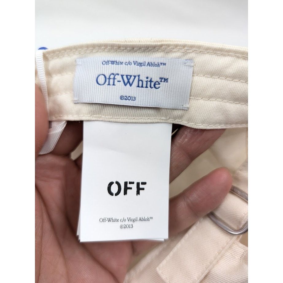 Off-White o1rshd1 Q: 3 / Size : L / Garm Dyed Baseball in Ivory Black Size ONE SIZE - 17 Thumbnail