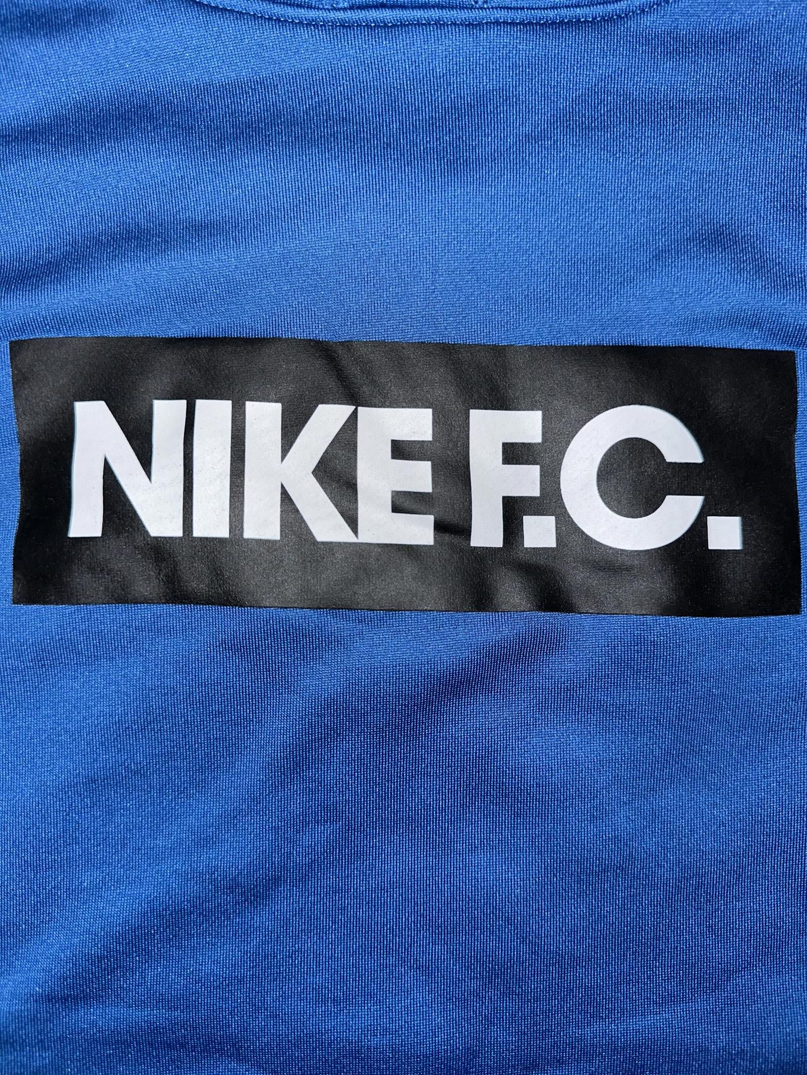 Nike Nike Big Kids (Boy’s) Dri-Fit FC Libero Football Blue Hooded Sweatshirt Size US M / EU 48-50 / 2 - 3 Thumbnail