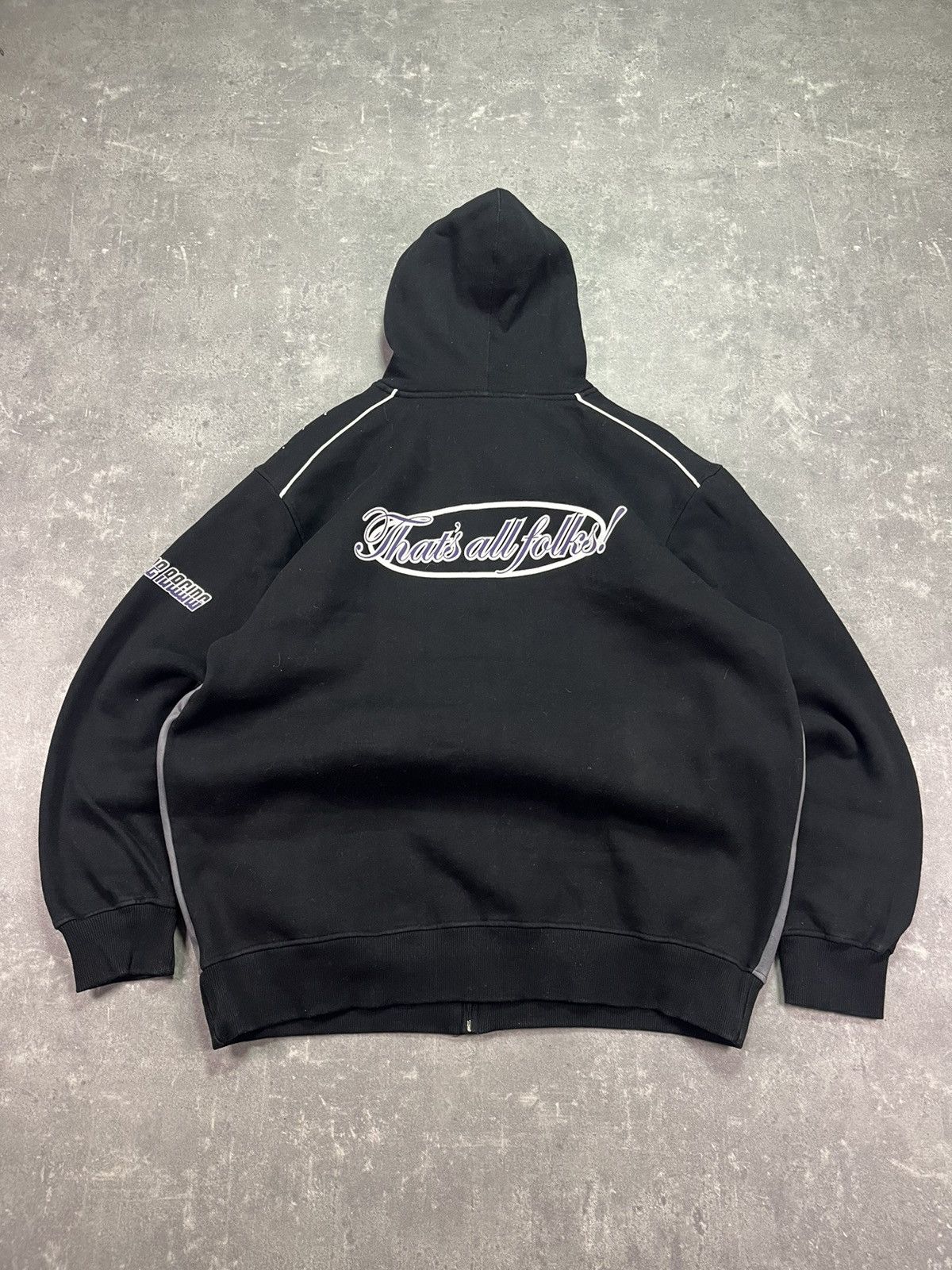 Warner Bros Lot29 Looney Tunes Big Logo Baggy Zip Hoodie XXL Y2K Vintage Size US XXL / EU 58 / 5 - 2 Thumbnail