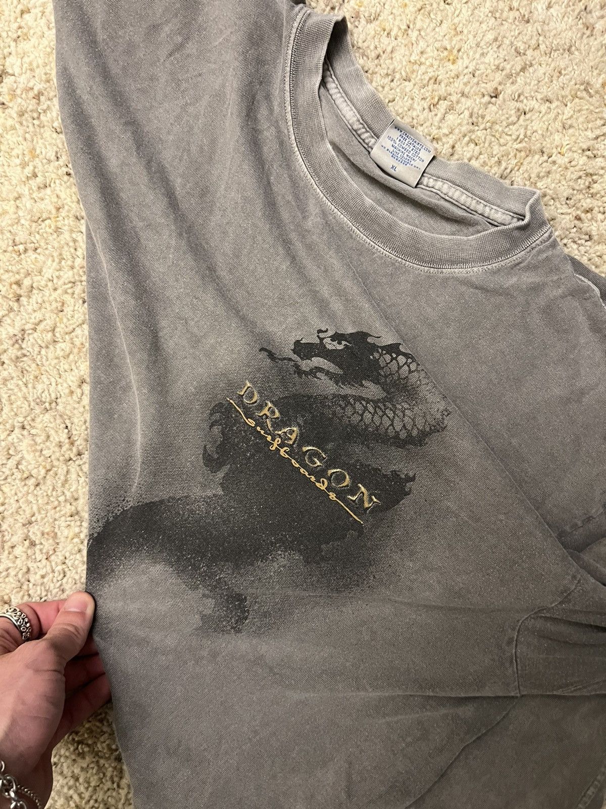 Vintage Thrashed Faded Dragon Surfboards tee Size US XL / EU 56 / 4 - 3 Thumbnail