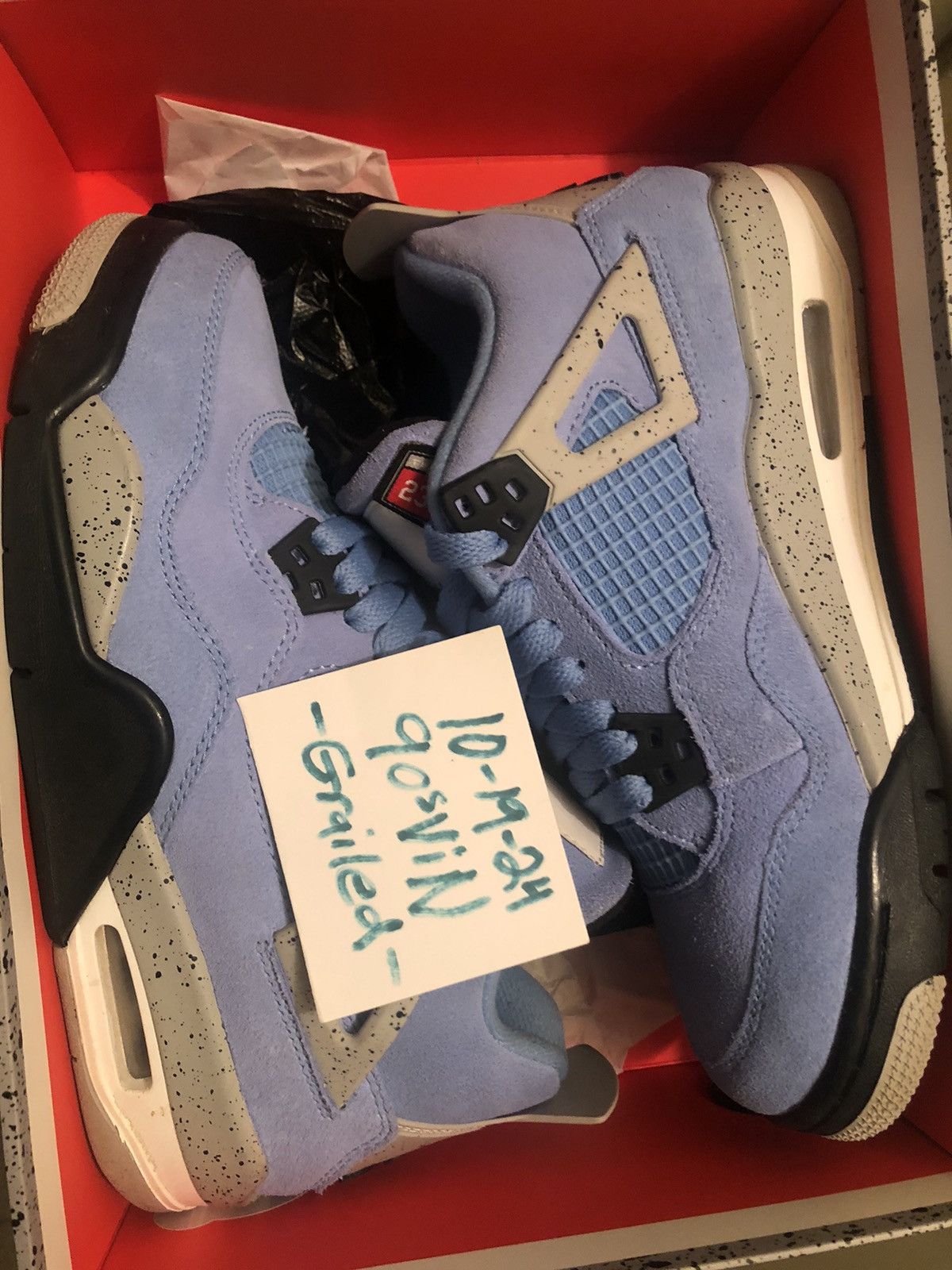 Jordan Brand × Nike Air Jordan 4 Blue Carolina Size US 6.5 / IT 36.5 - 12 Thumbnail