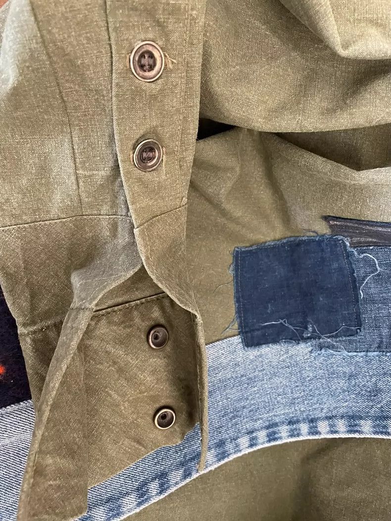 Greg Lauren greg lauren Men's military green rare patchwork jacket 2506 Size US S / EU 44-46 / 1 - 7 Thumbnail