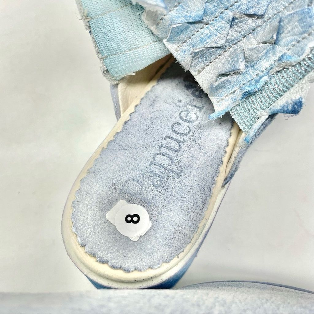 Other NEW Papucei Holdin’ On Ice Blue Leather Sling Back Size 39 Size US 9 / IT 39 - 11 Thumbnail