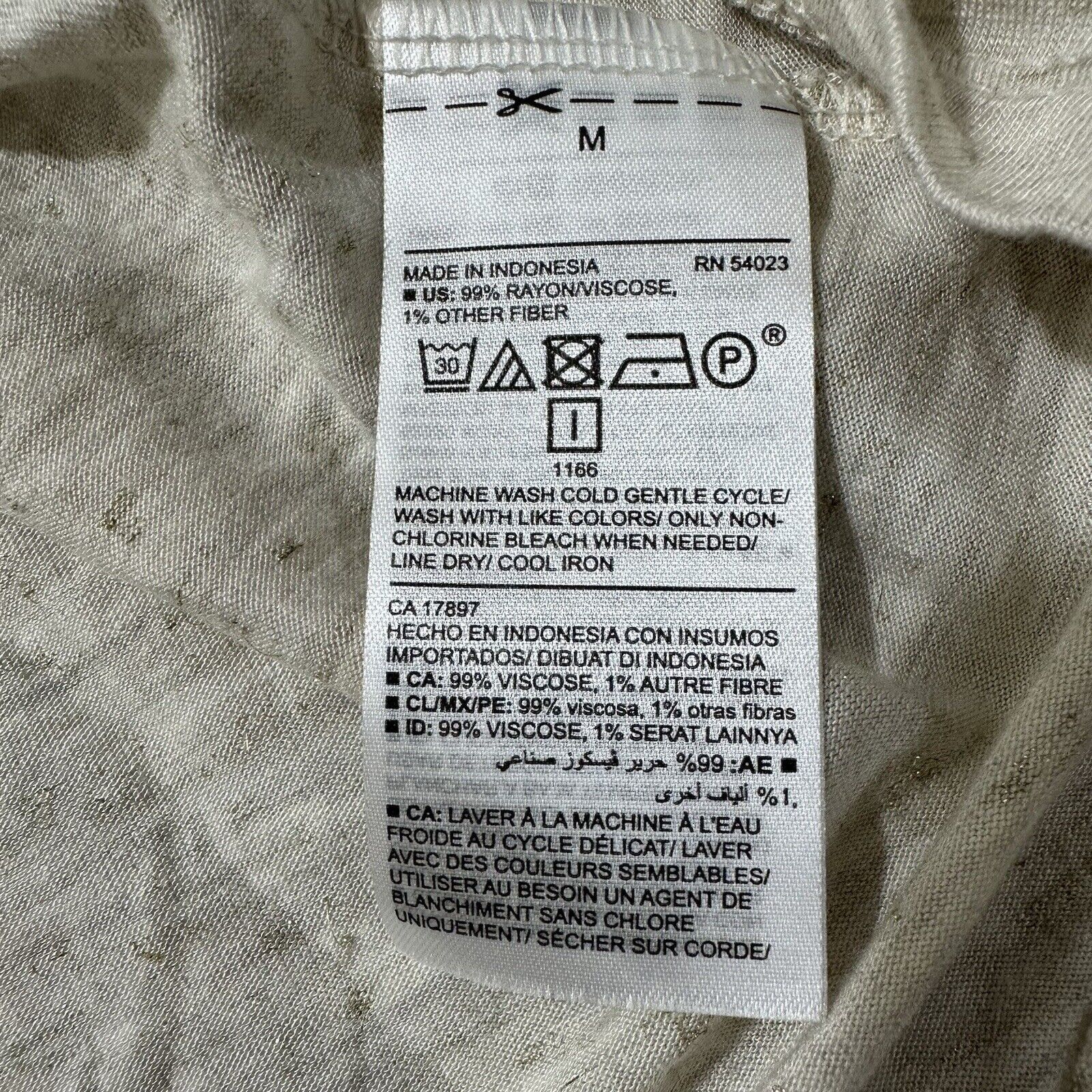 Old Navy Old Navy Medium Relaxed Lace-Up-Yoke Sparkle-Knit Top Beige Size M / US 6-8 / IT 42-44 - 4 Thumbnail