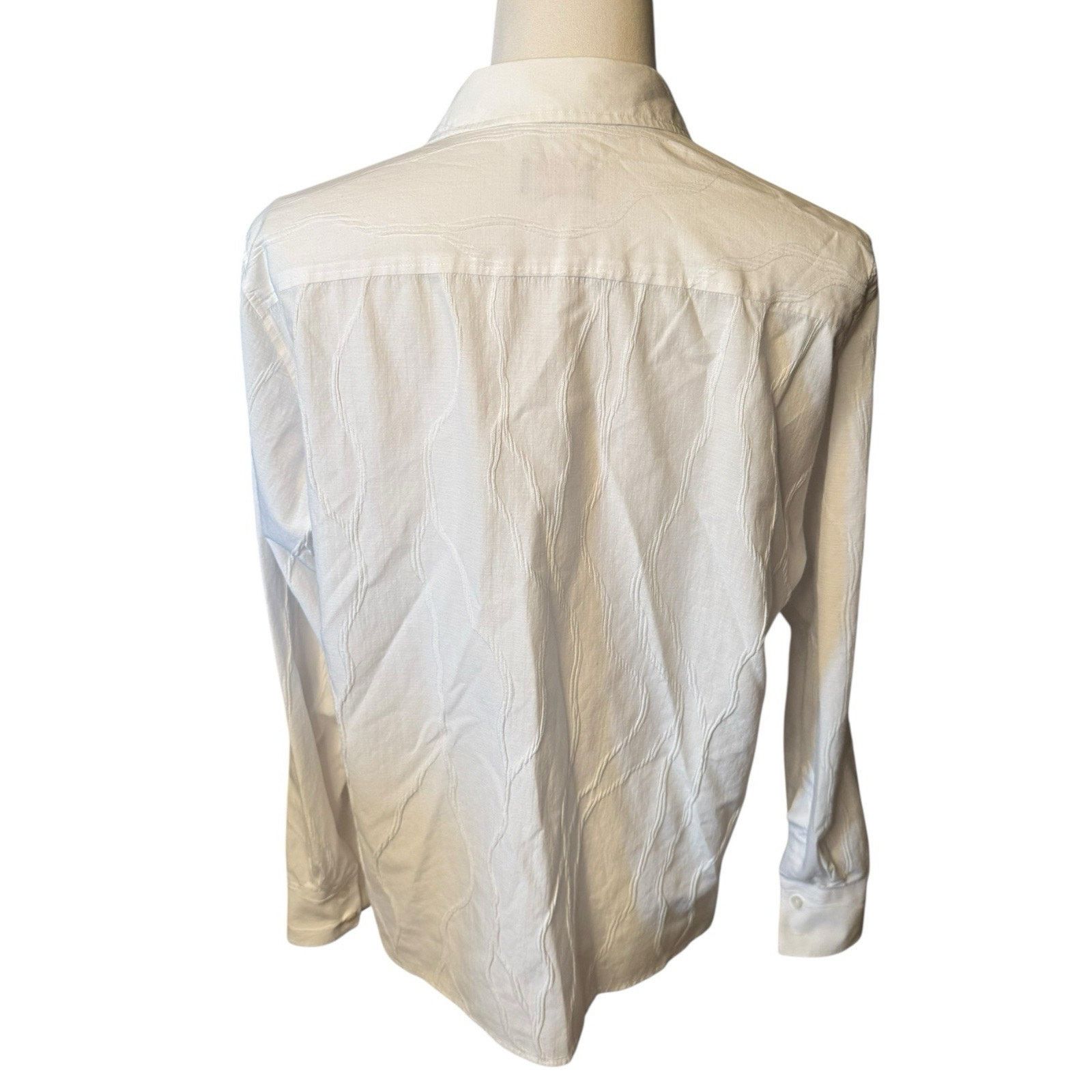 Haupt Haupt 41/42 16.5 White Relaxed Coastal Button Down Shirt Size US L / EU 52-54 / 3 - 4 Thumbnail