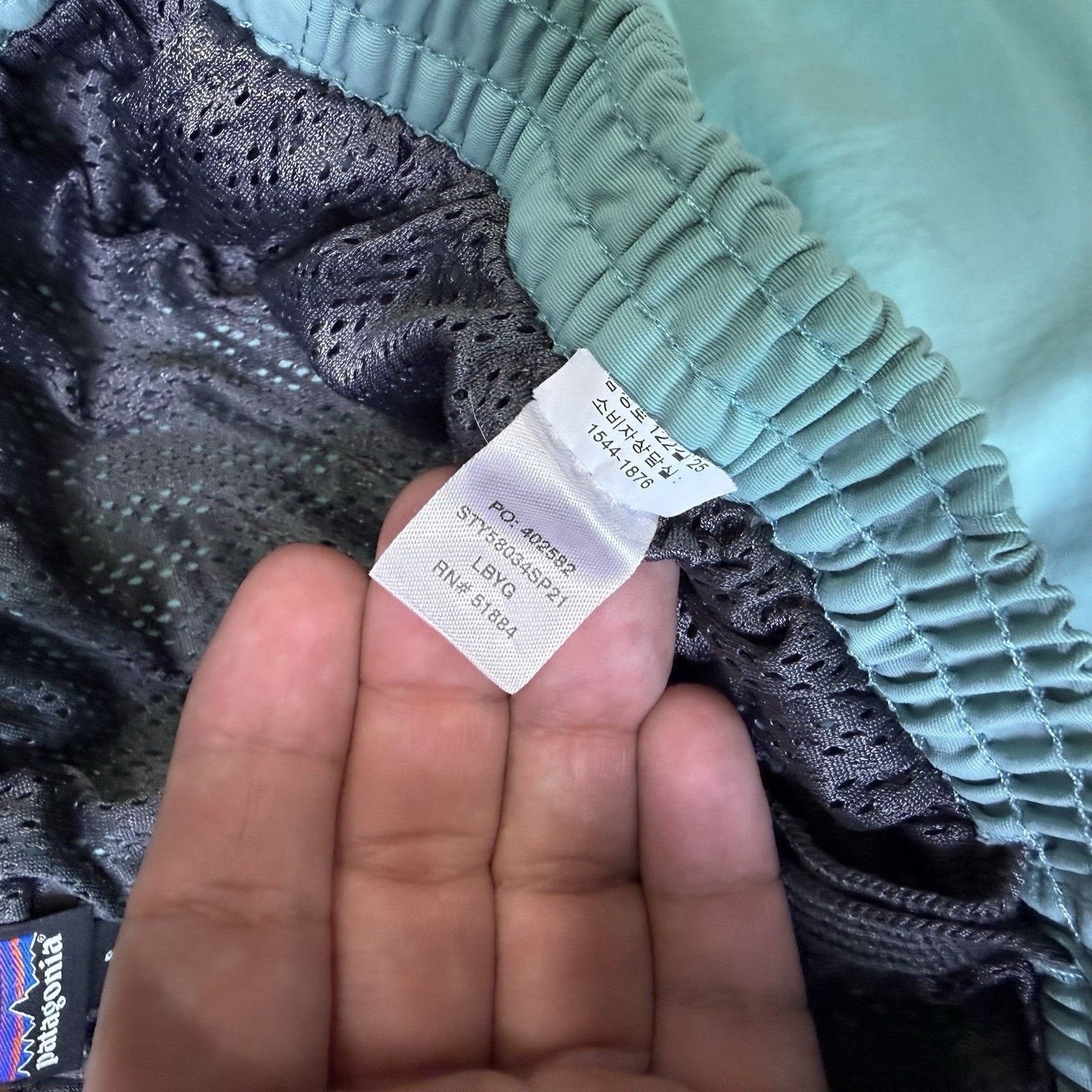 Patagonia Patagonia Baggies Small Teal Lined 7" Long Lightweight Size US 26 / EU 42 - 5 Thumbnail