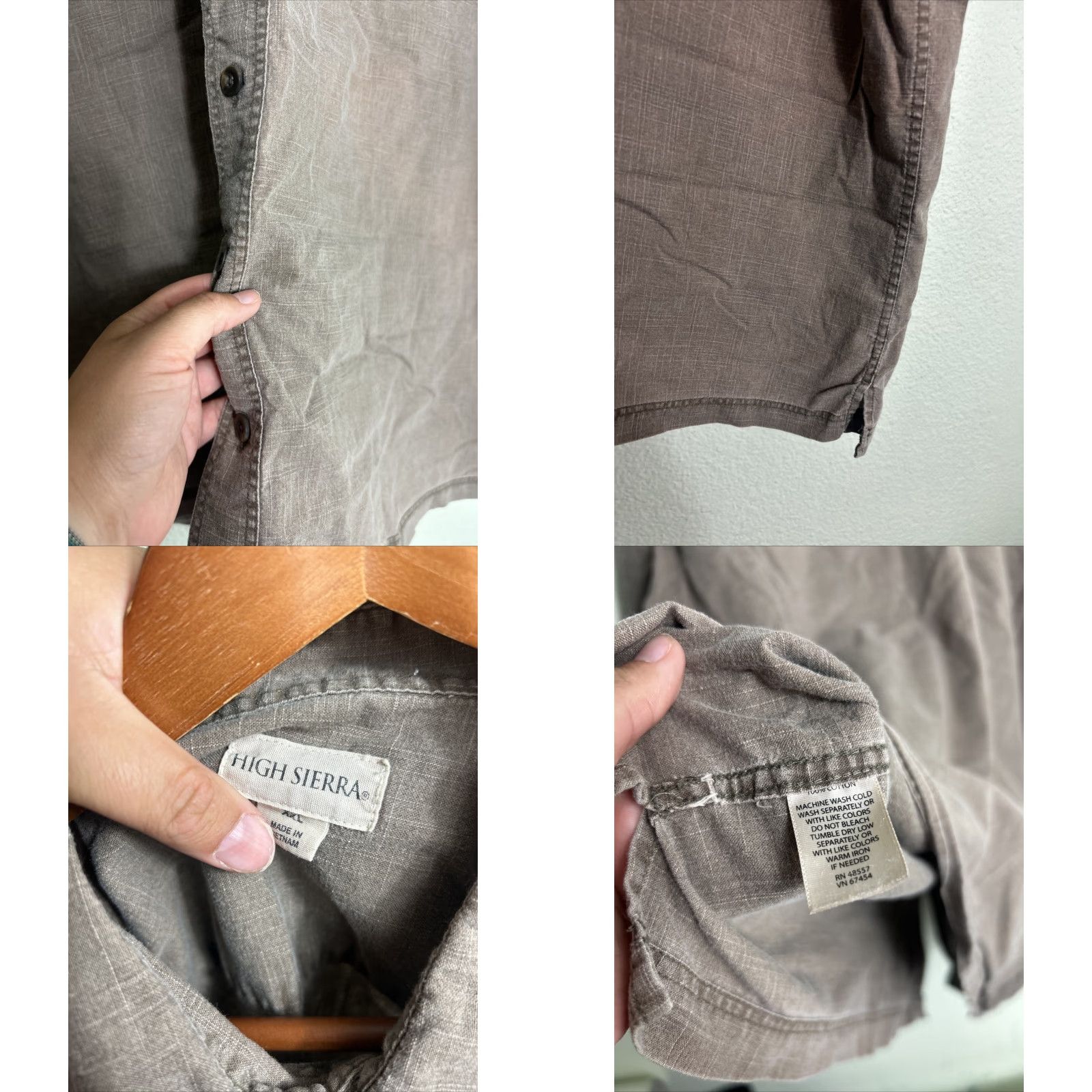 High Sierra VINTAGE High Sierra Mens XXL Short Sleeve Brown Cotton Shirt Size US XXL / EU 58 / 5 - 8 Thumbnail