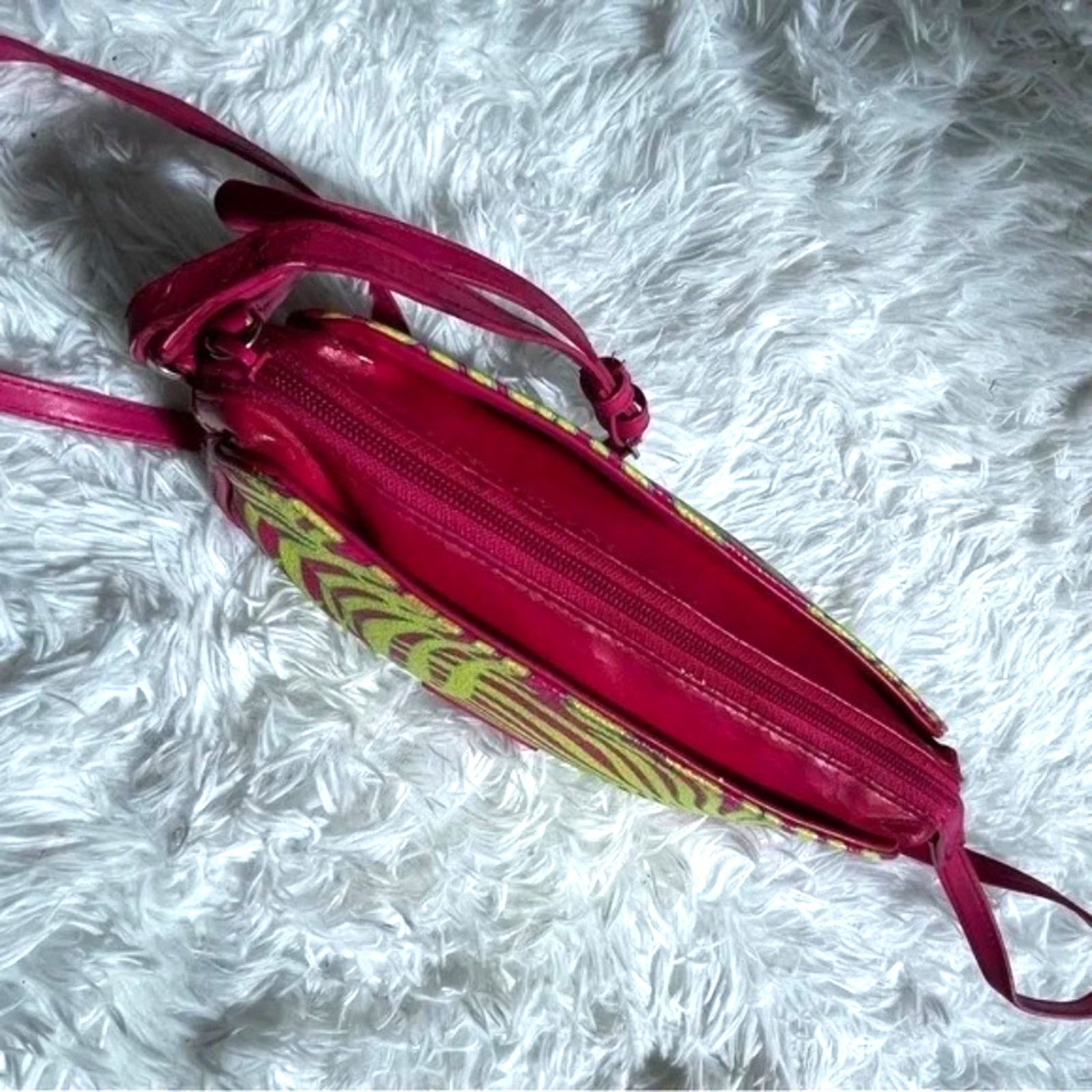 Vera Bradley Vera Bradley "Palm Fronds" Small Crossbody Bag - Bright Pink Size ONE SIZE - 14 Thumbnail