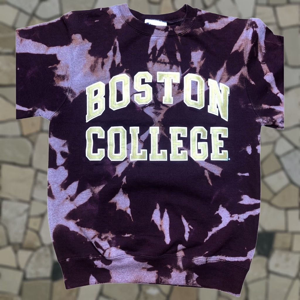 Champion Champion Boston College Eagles Crew Neck Sweatshirt XS Red Tie Dye Acid Wash Size US XS / EU 42 / 0 - 1 Thumbnail