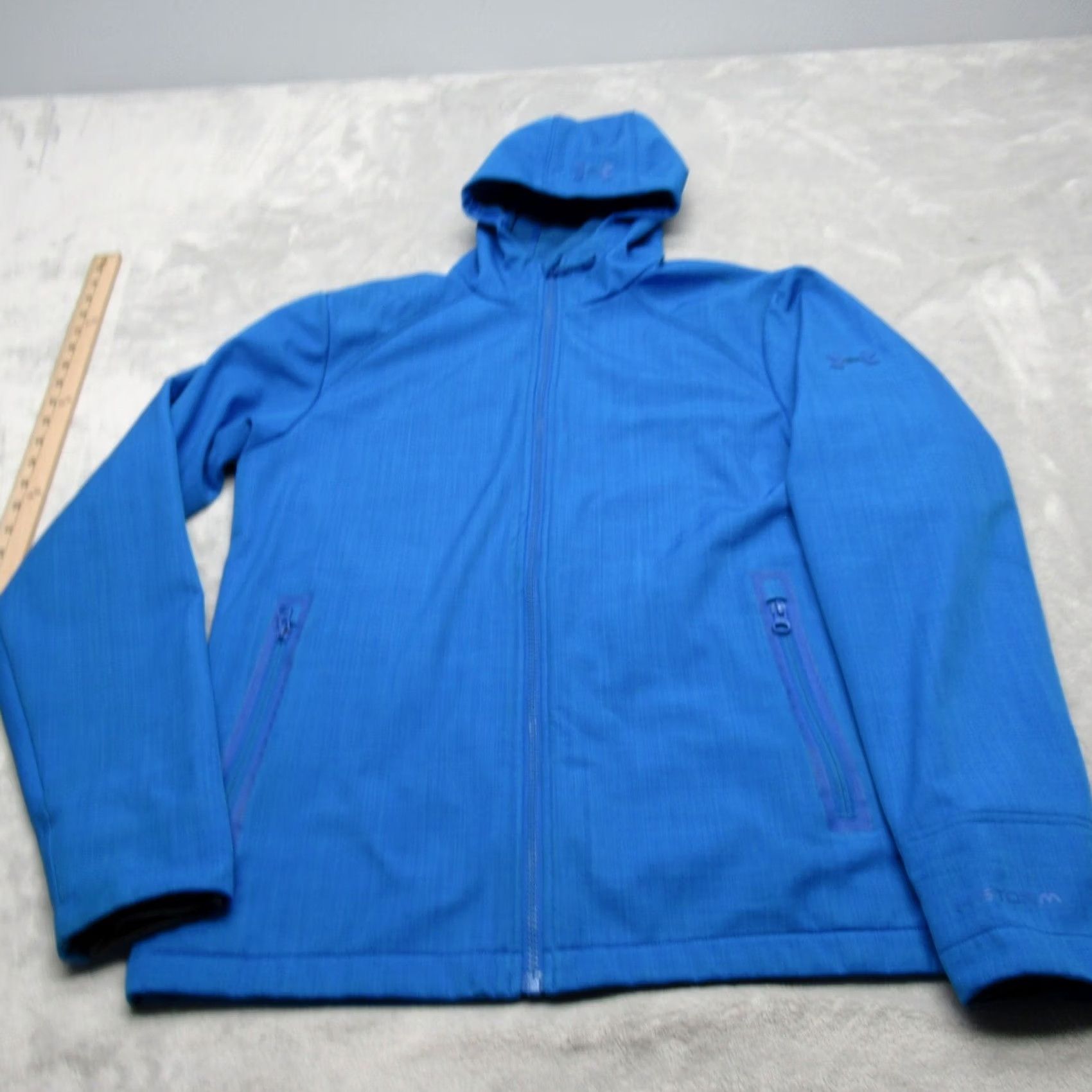 Under Armour Under Armour Storm Jacket Mens Small Blue Hooded Water Resistant Full Zip Size US S / EU 44-46 / 1 - 2 Thumbnail