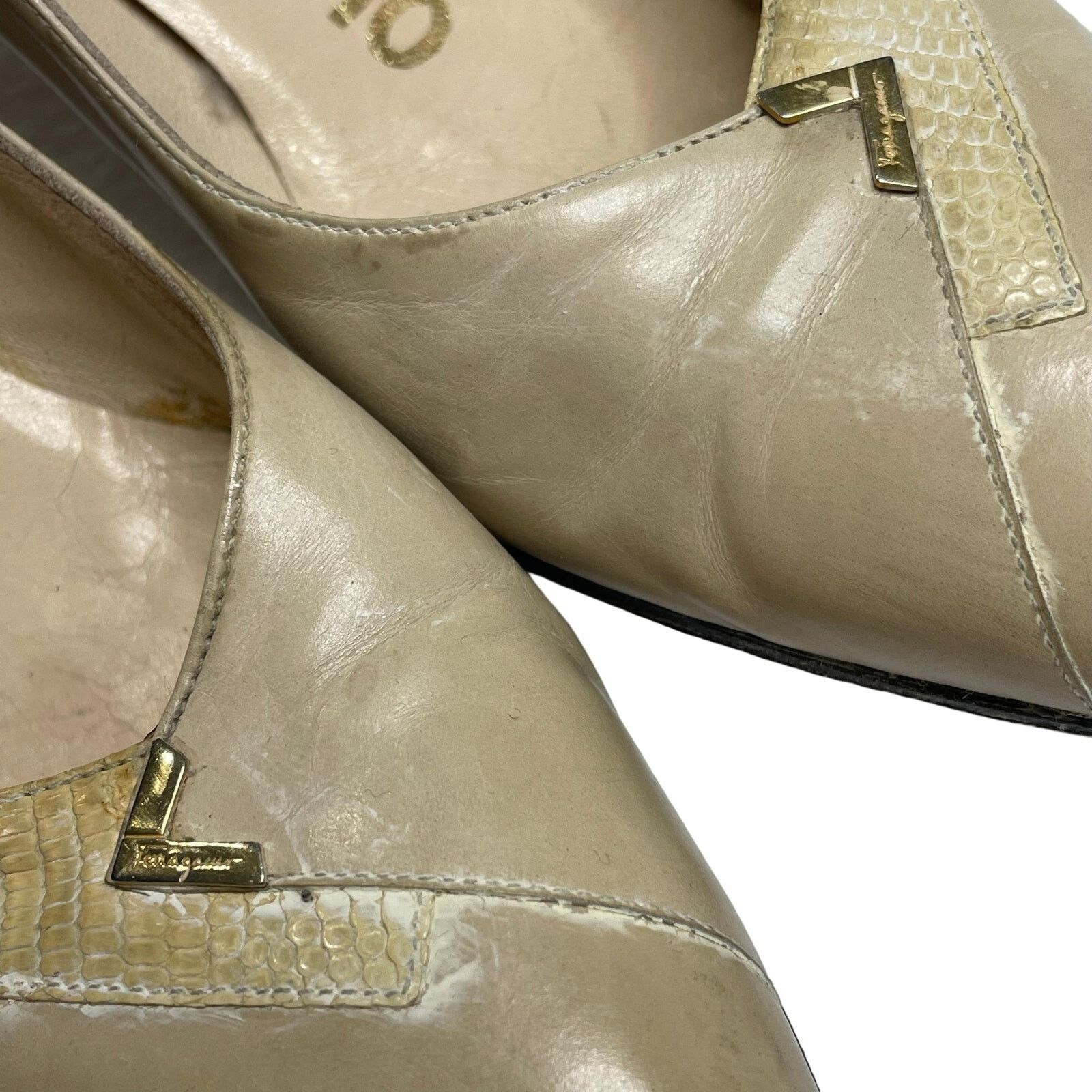 Salvatore Ferragamo Salvatore Ferragamo Nude Short Heels Size US 6 / IT 36 - 11 Thumbnail