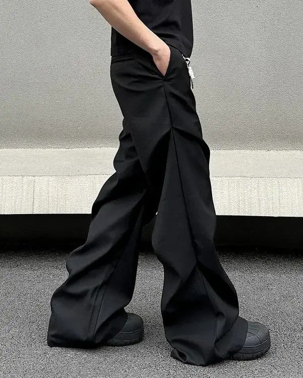 VIBE Outdoor retro cleanfit ruched pleated flared pants Size US 31 - 1 Thumbnail