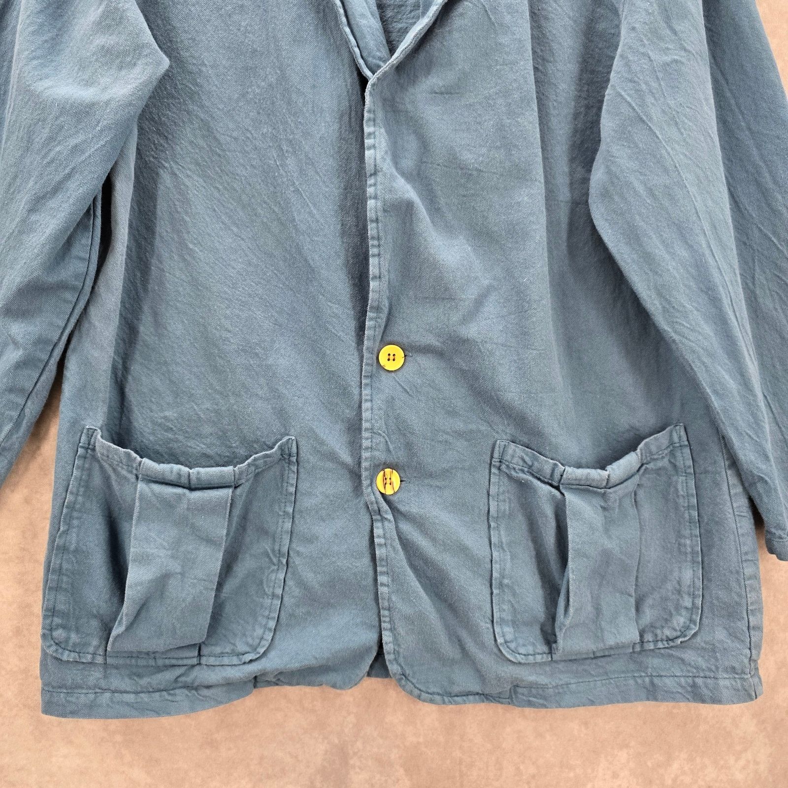 Other Chico's Design Blue Coat Jacket Cotton Extra Large Size XL / US 12-14 / IT 48-50 - 4 Thumbnail