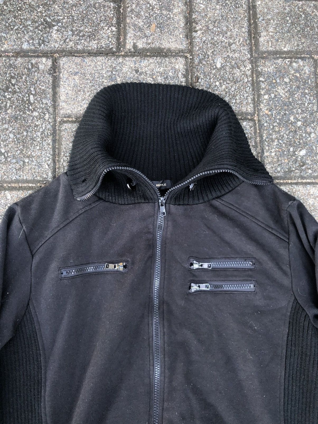 If Six Was Nine Japanese Shinny Ripple Multi Pocket black Jacket Size US L / EU 52-54 / 3 - 4 Thumbnail