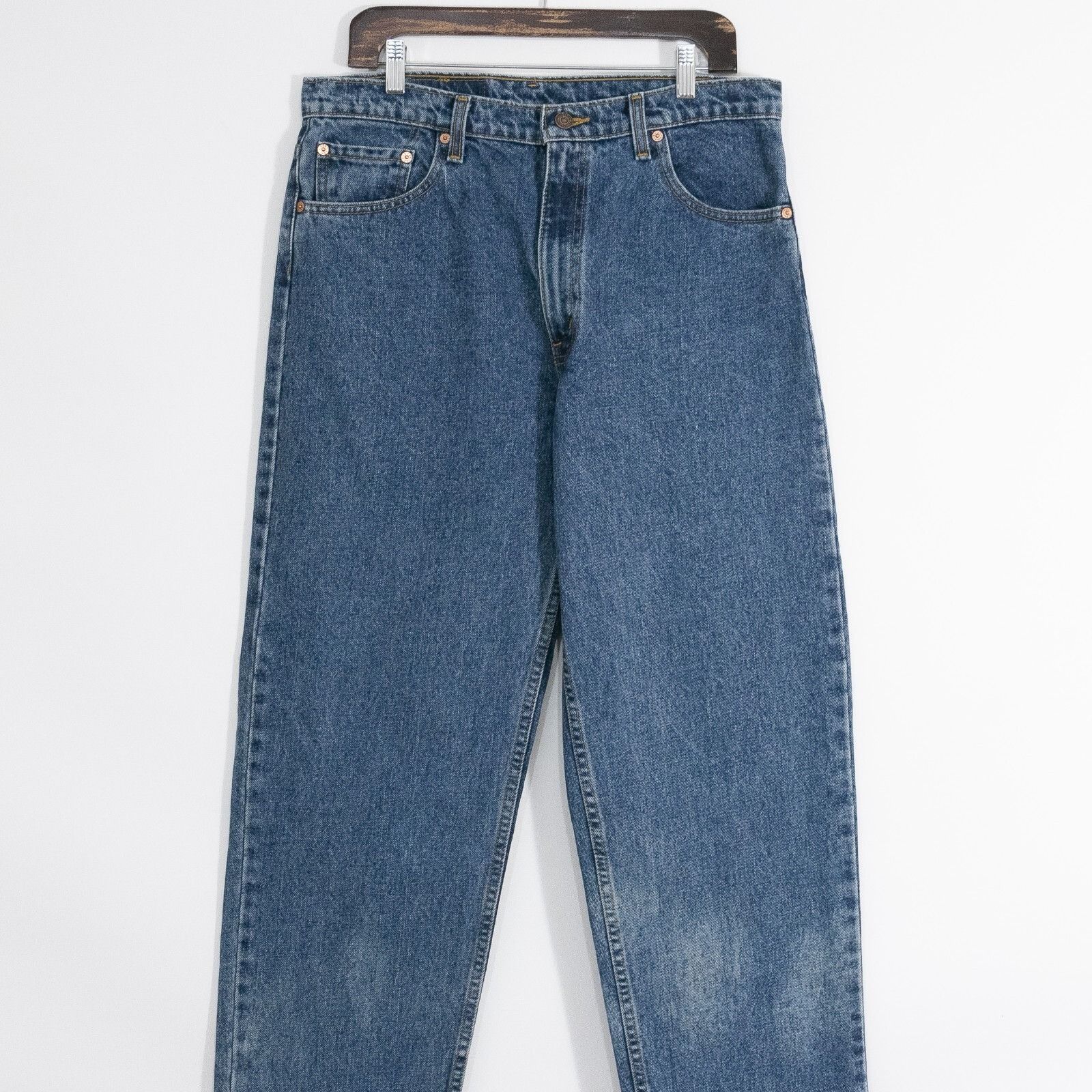 Levi's × Vintage Vintage 90s Levis 550 Jeans 34x35 - Faded Distressed Relaxed Size US 34 / EU 50 - 2 Thumbnail
