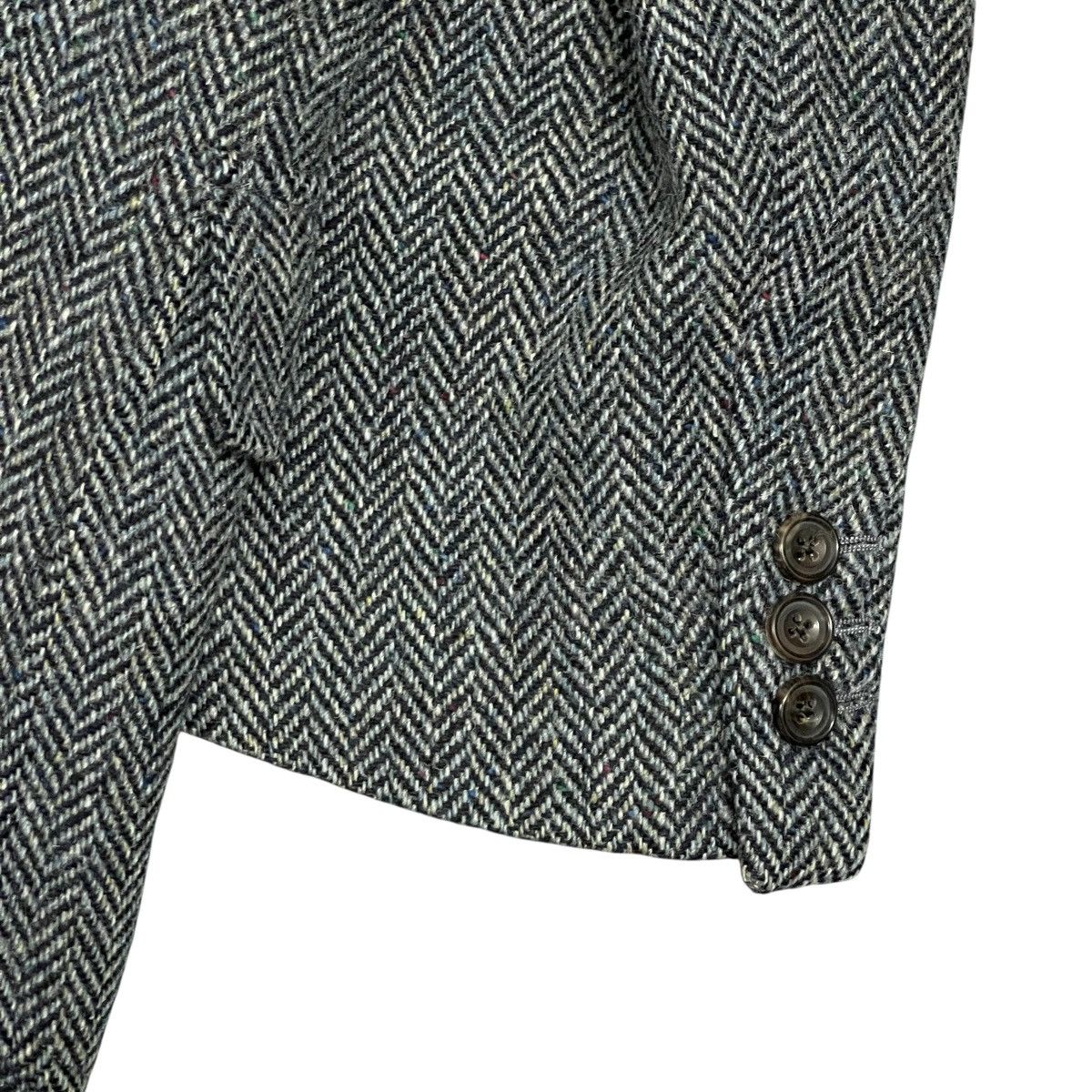 Harris Tweed Vintage Harris Tweed Vightex Custom Herringbone Wool Blazer Size 42R - 11 Thumbnail