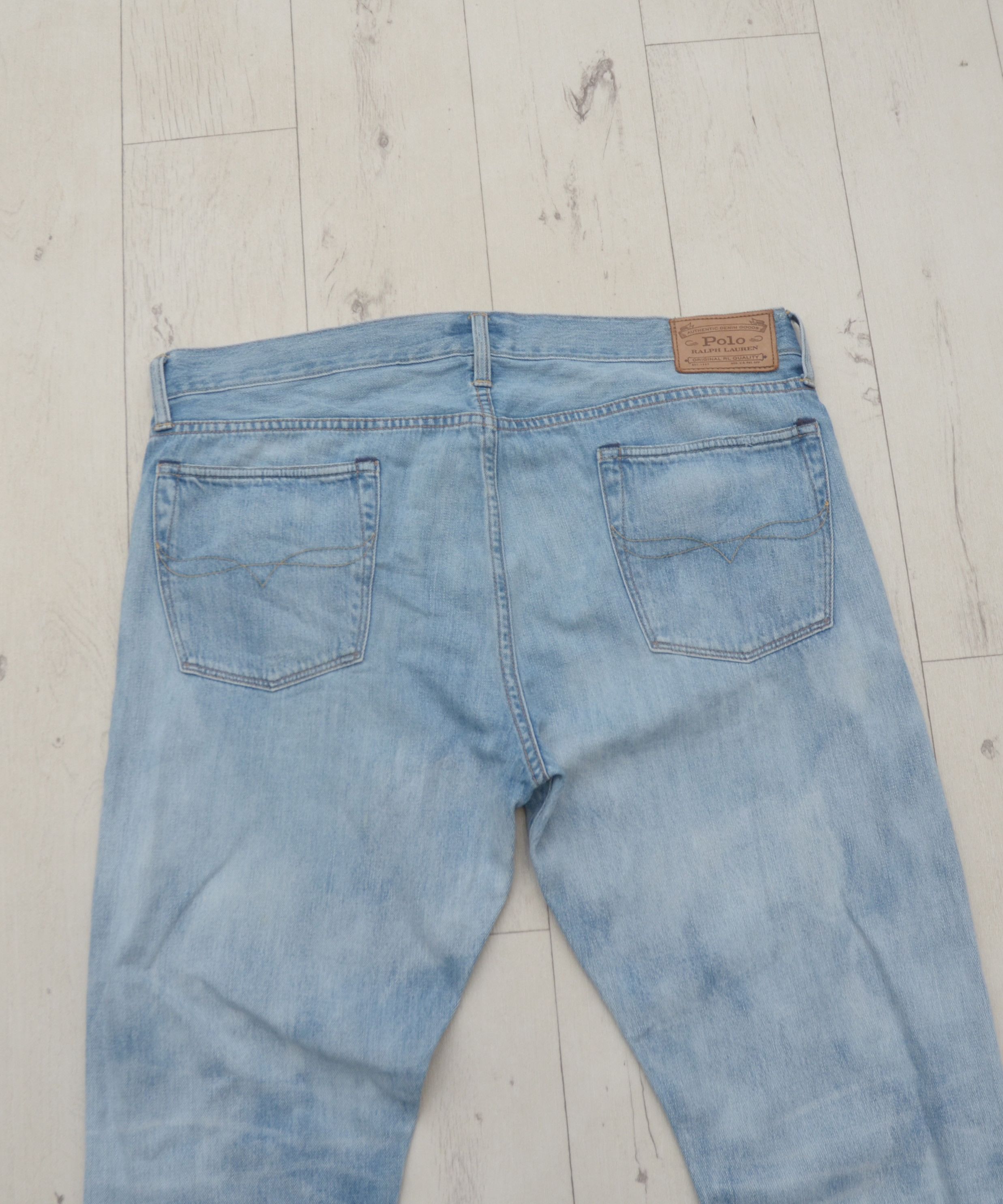 Polo Ralph Lauren × Ralph Lauren Polo Ralph Lauren Slim Distressed Wash Denim Jeans W36 L32 Size US 36 / EU 52 - 12 Thumbnail