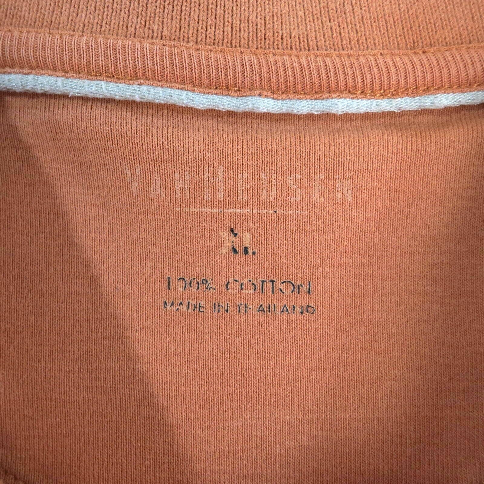 Van Heusen Van Heusen Men's Orange Cotton Polo Shirt Size XL Size US XL / EU 56 / 4 - 3 Thumbnail