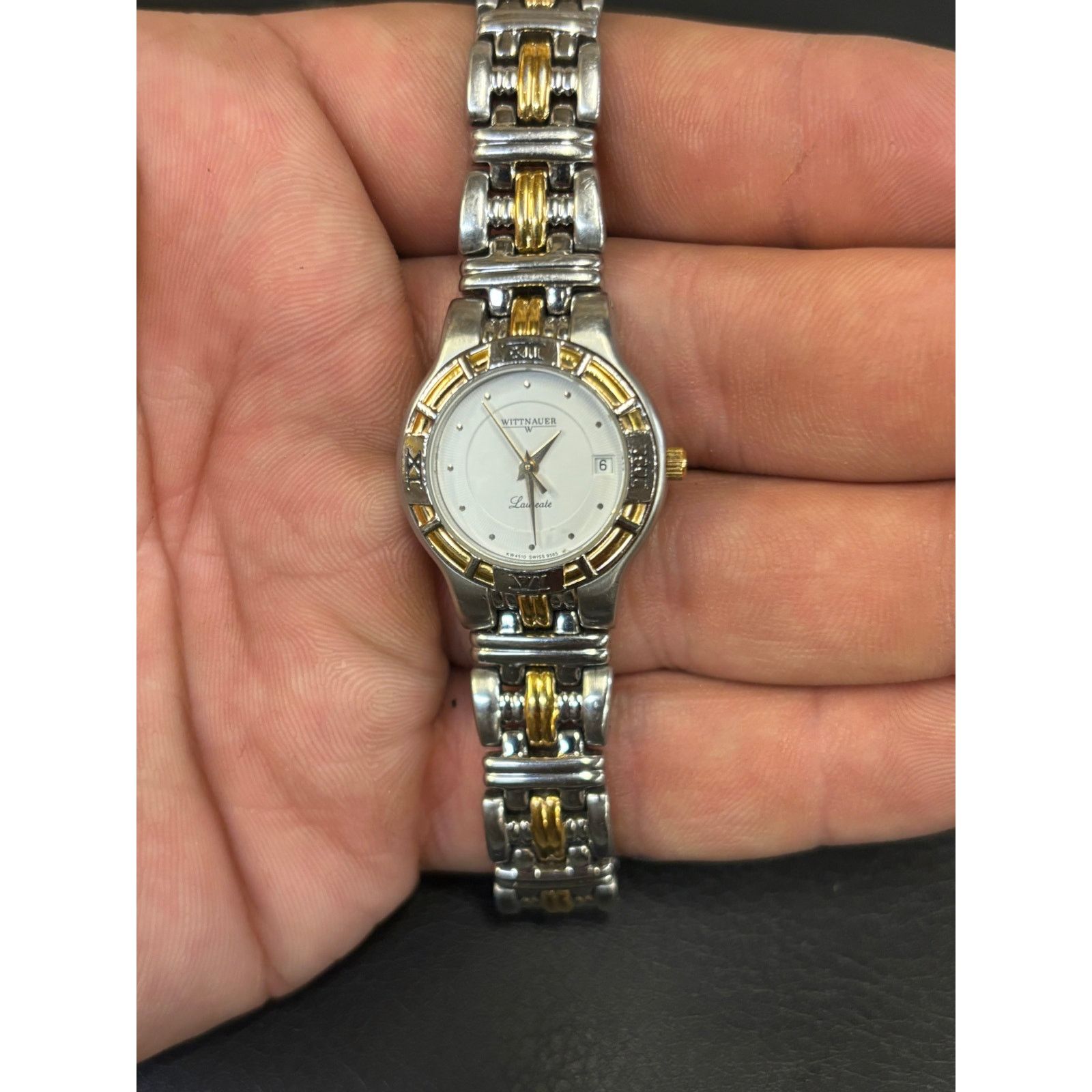 Wittnauer Vintage Wittnauer Laureate 2-Tone Women’s Watch! New Battery Size ONE SIZE - 4 Thumbnail