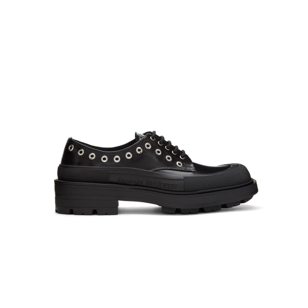 Alexander McQueen o1y1024 Laced Shoes in Black Size US 8 / EU 41 - 1 Thumbnail