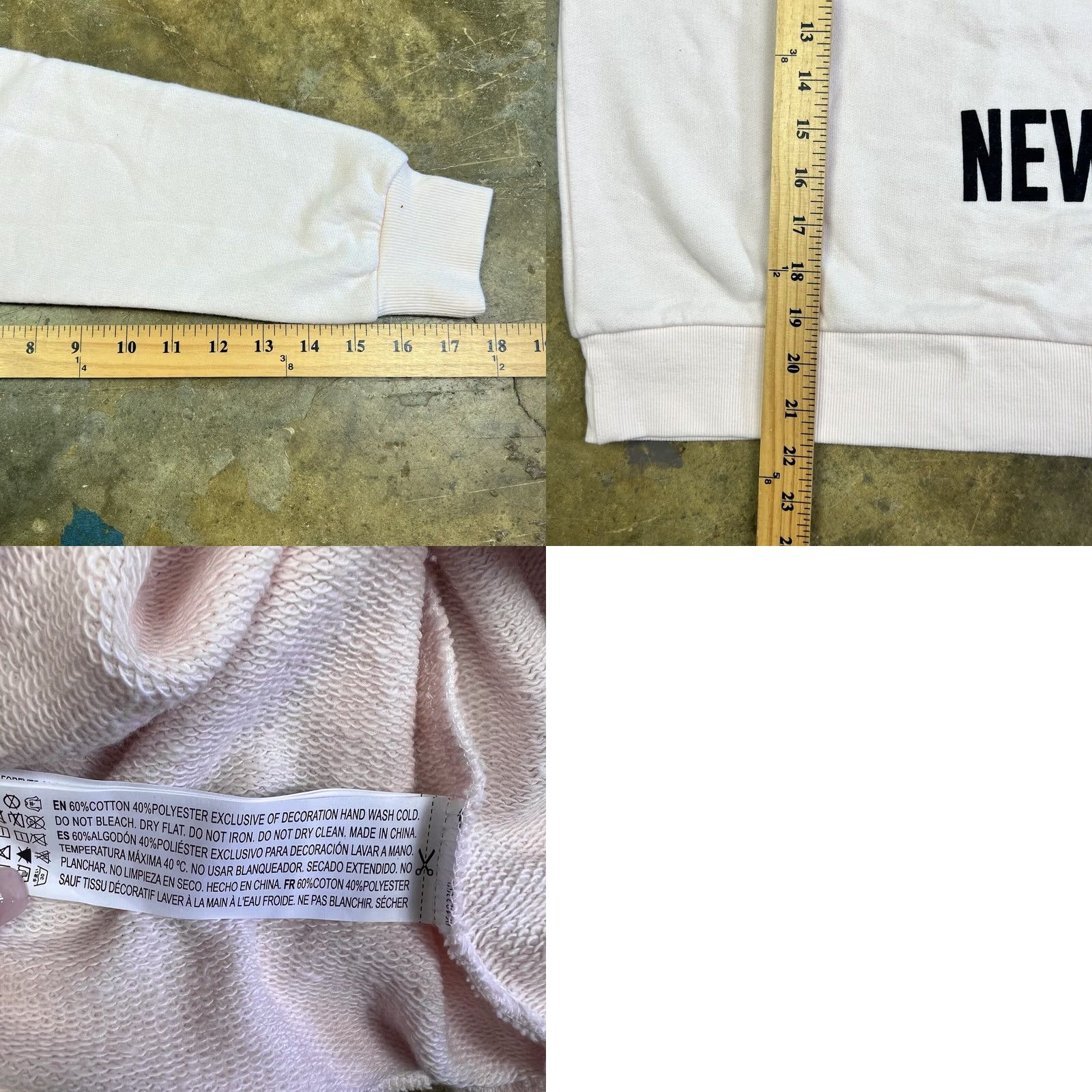 Forever 21 FOREVER 21 Pullover Mockneck Sweatshirt Small New York Never Sleeps Graphic Shirt Women Pink - 2020s N/A Size S / US 4 / IT 40 - 8 Thumbnail