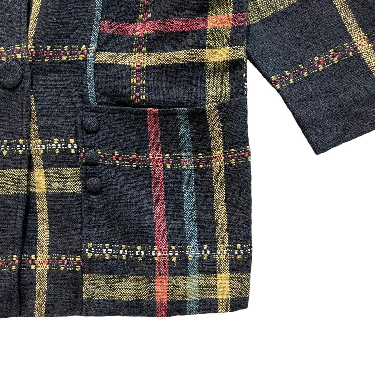 Indigo × Japanese Brand × Vintage Rare Vintage Japanese Boro Shashiko Single Button Jacket Size US M / EU 48-50 / 2 - 6 Thumbnail