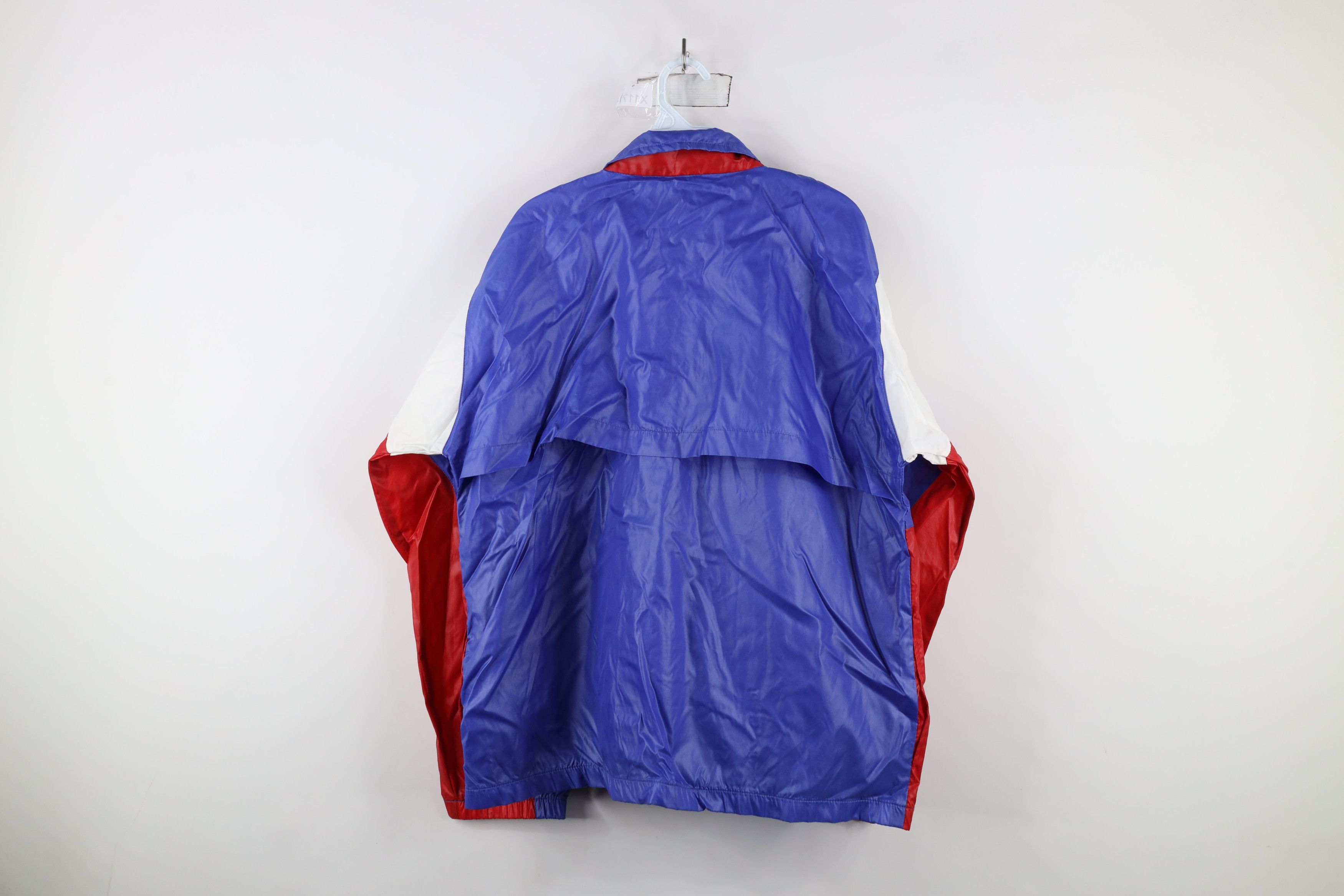 Vintage Vintage 90s Streetwear Block Full Zip Windbreaker Jacket Size US L / EU 52-54 / 3 - 10 Thumbnail