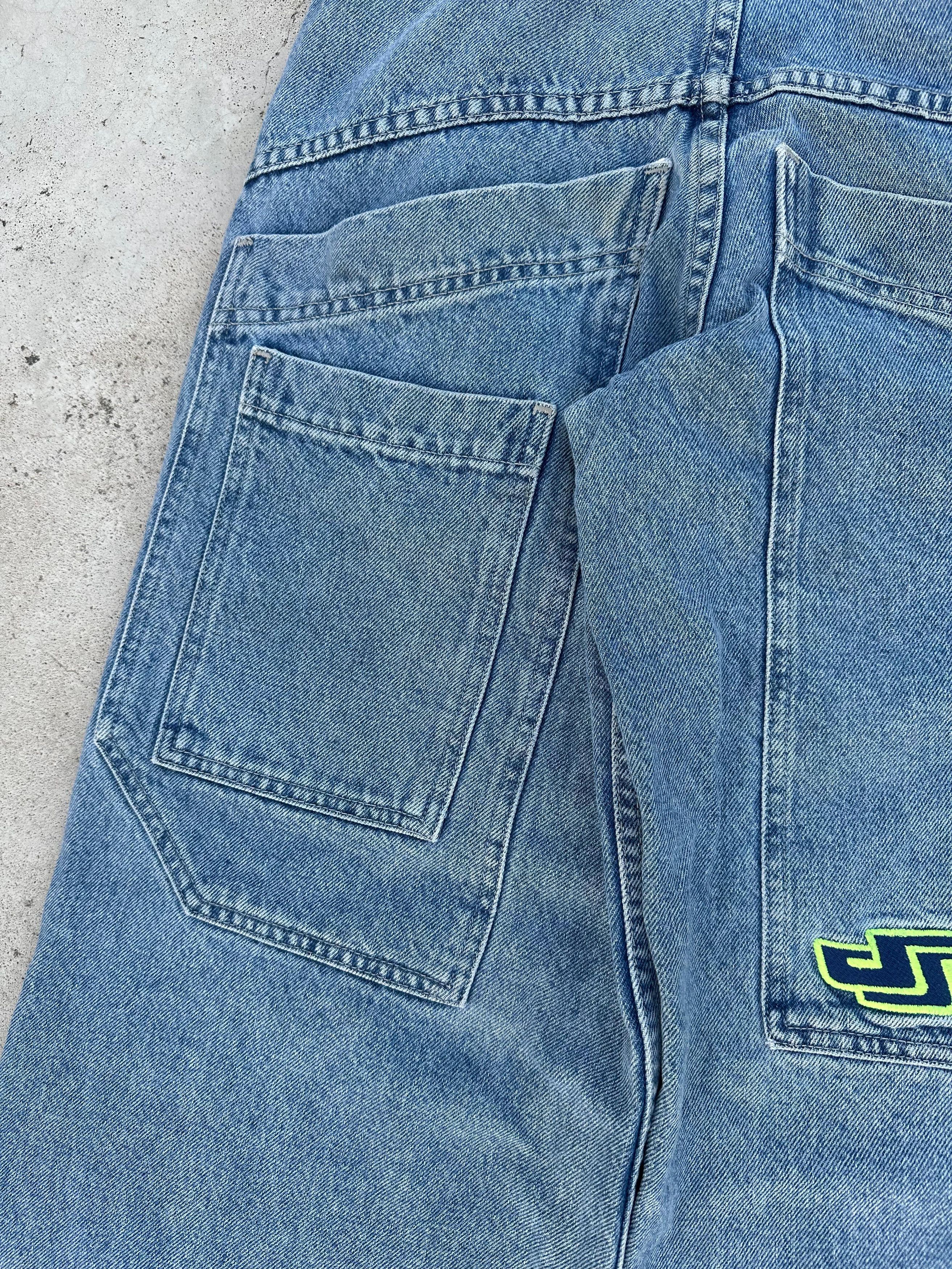 JNCO 90's Rare💥Vintage Jnco Powersurges wide leg baggy 27×30 Size US 27 - 7 Thumbnail