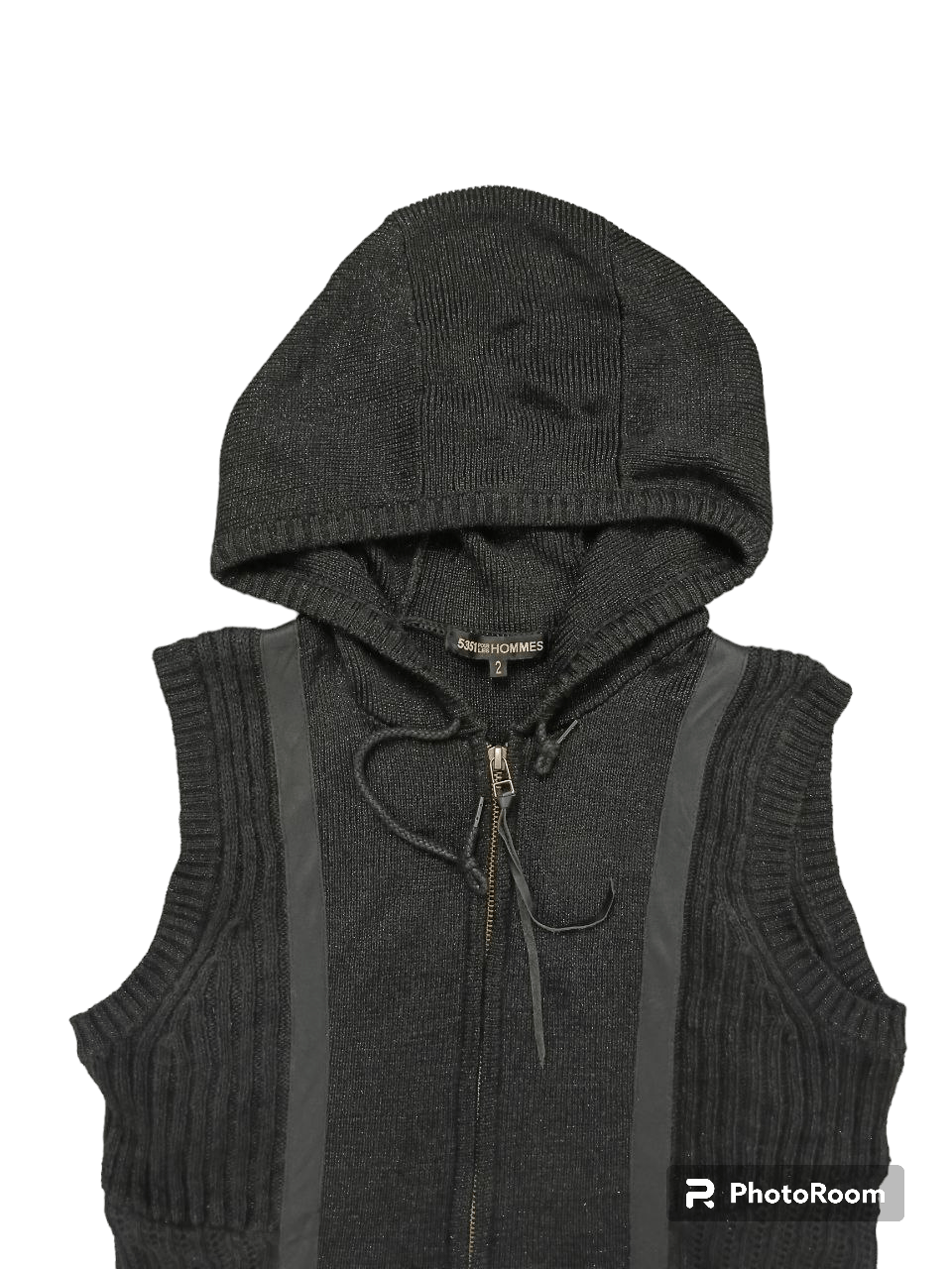 5351 POUR LES HOMMES 5351 POUR LES HOMME KNIT SLEEVELES HOODIE Size US M / EU 48-50 / 2 - 3 Thumbnail
