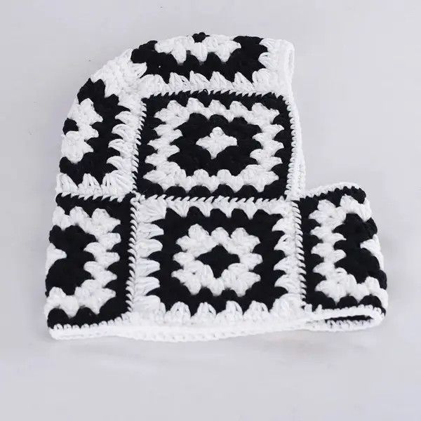 Japanese Brand × Vintage Fashion Crochet Mask Beanie Hat Size ONE SIZE - 4 Thumbnail